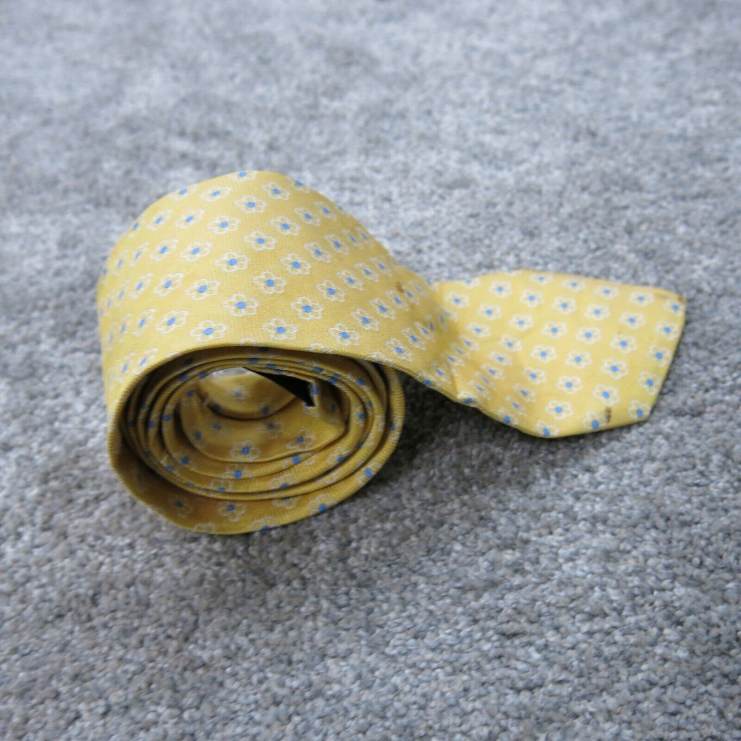 Brooks Brothers Makers and Merchants Men Floral New Standard Tie Silk Yellow OS