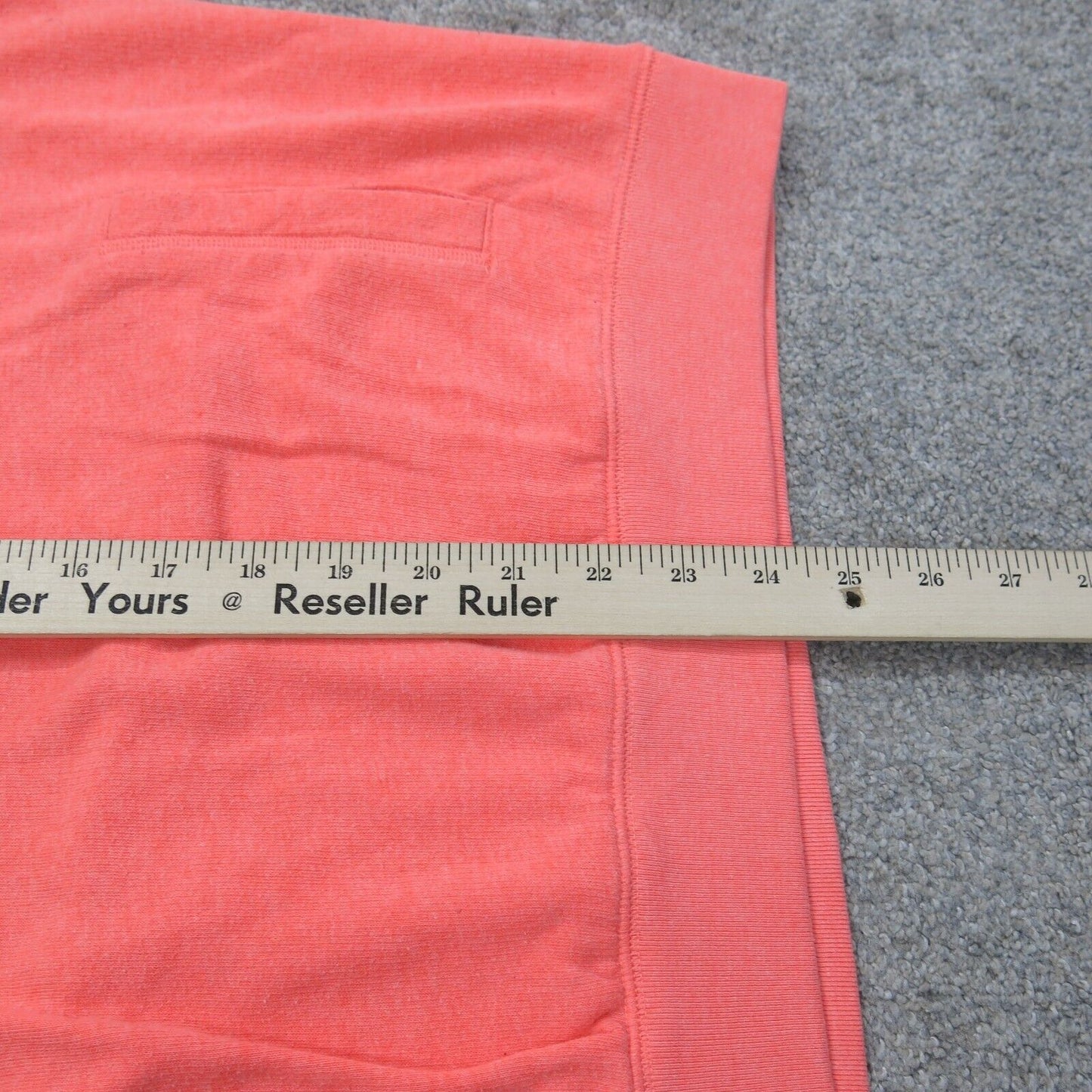Pink Victoria Secret Womens Quarter Zip Up Sweatshirt Long Sleeve Orange SZ S/P