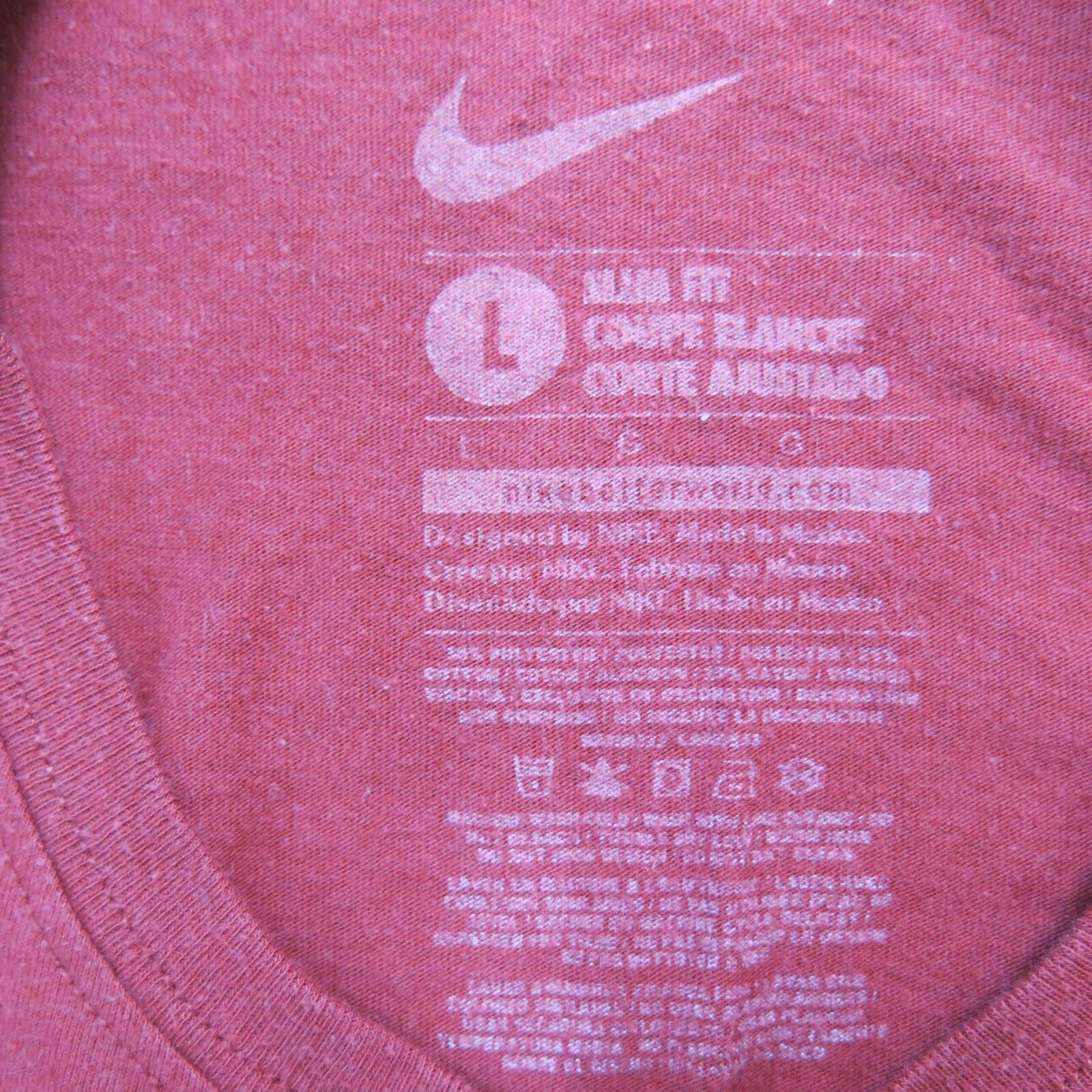 Nike Men's T-Shirt - Red - L