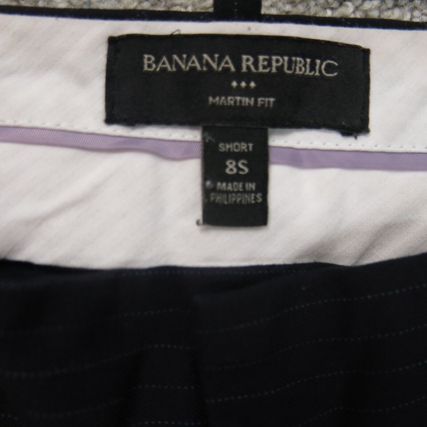Banana Republic Pant Womens 8S Black Dress Martin Fit Stretch Straight Leg