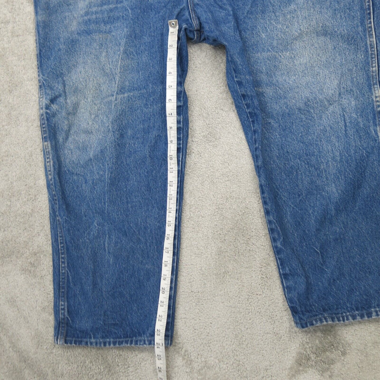 Wrangler Mens Wide Leg Denim Jeans Stretch High Rise Blue Size W48XL32