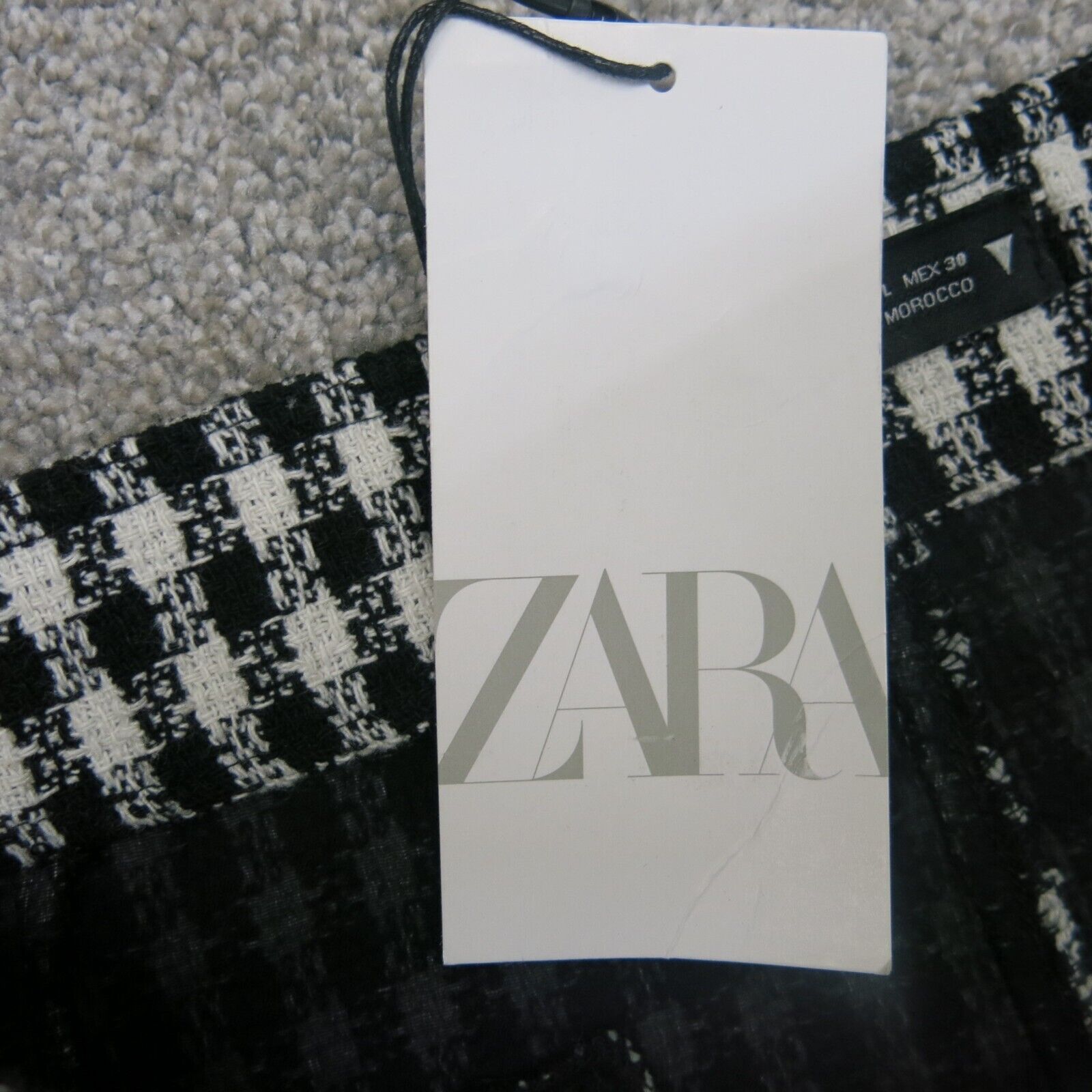 Zara womens plaid clearance skirt