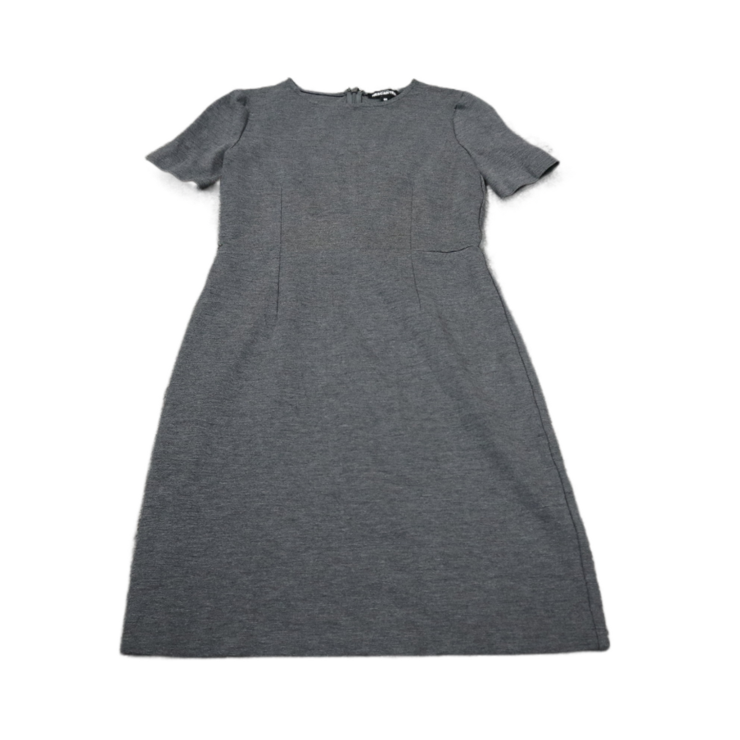 J.Crew Dress Womens Short Sleeve Sheath Mini Dress Round Neck Gray Size 00