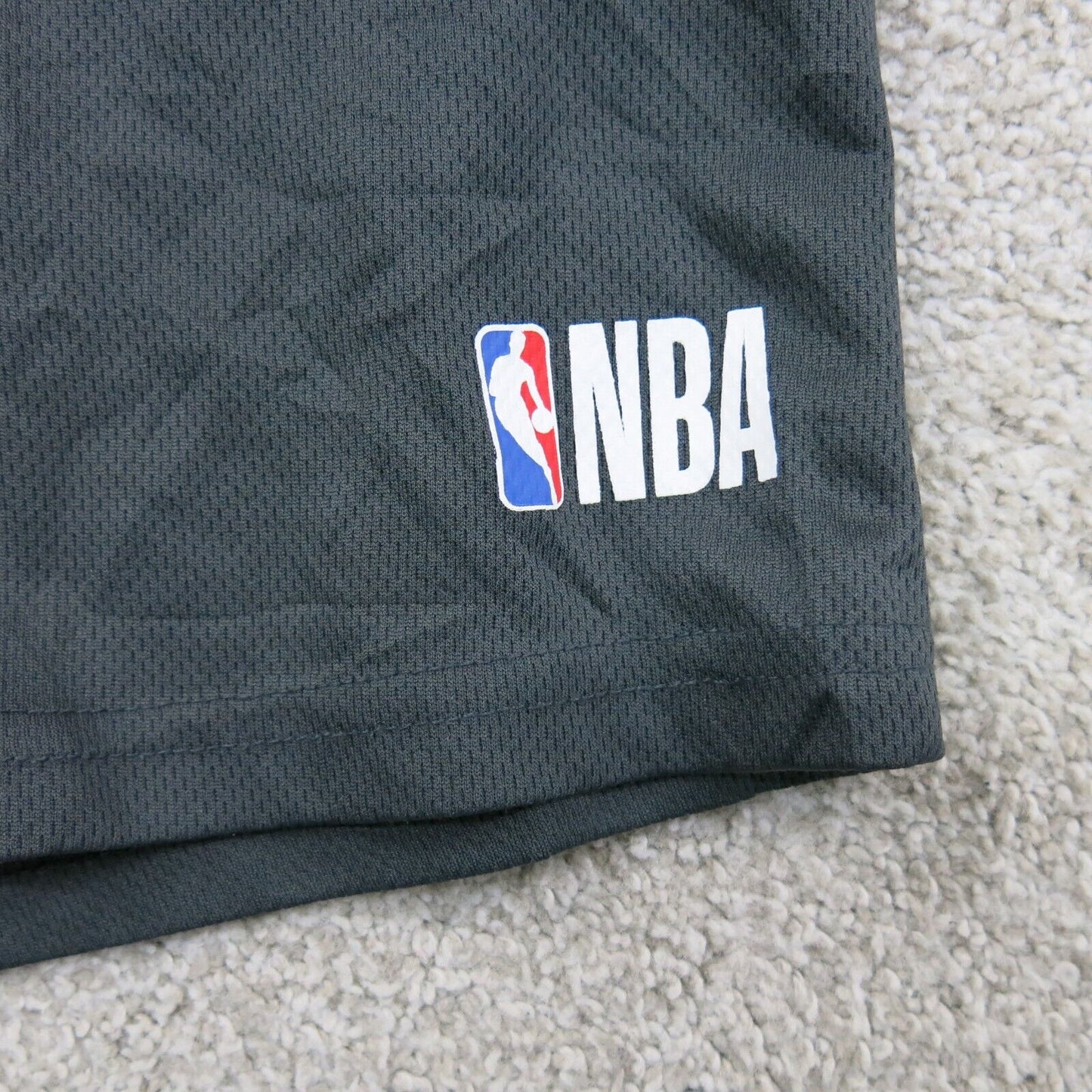NBA Mens Athletic Shorts Sports/Bsketball Elastic Waist Gray Size Small