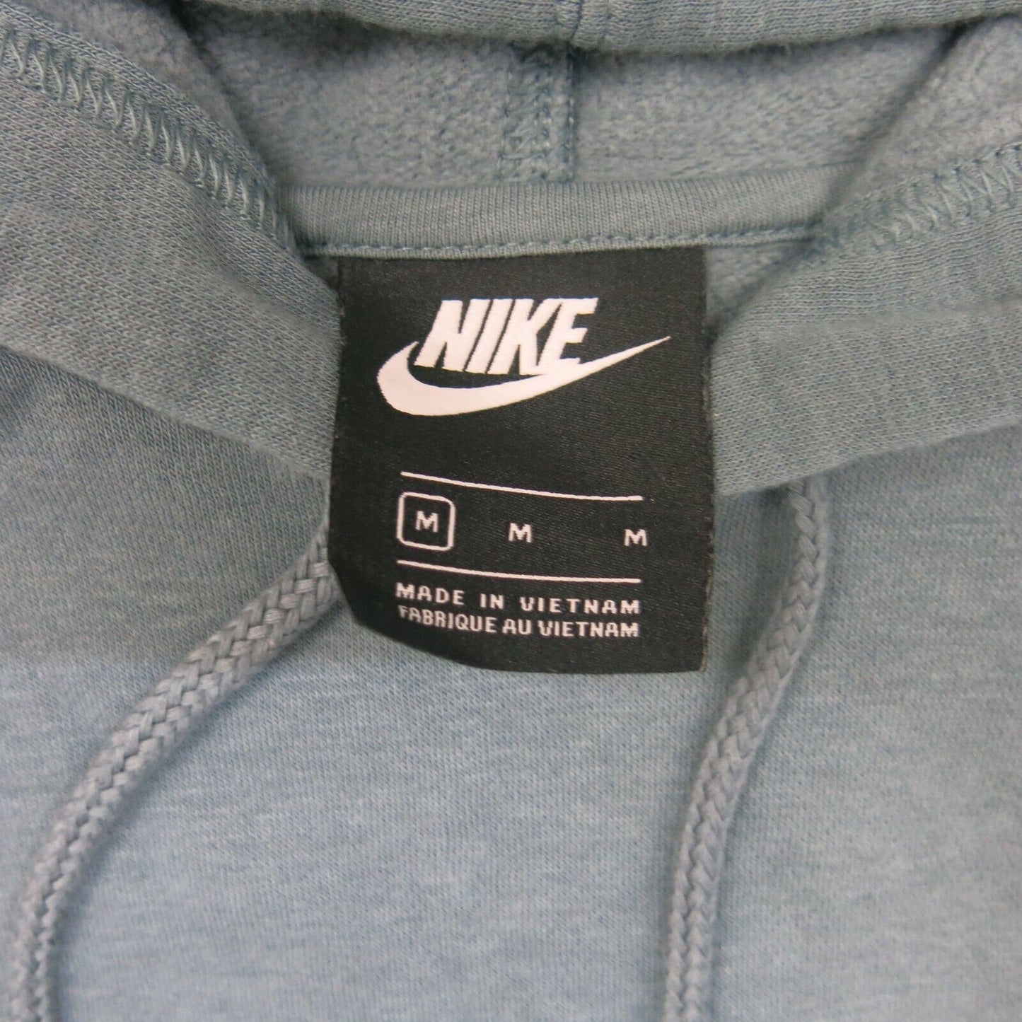 Nike Womens Pullover Hooded Jacket Logo Casual Long Sleeves Gray Size Medium
