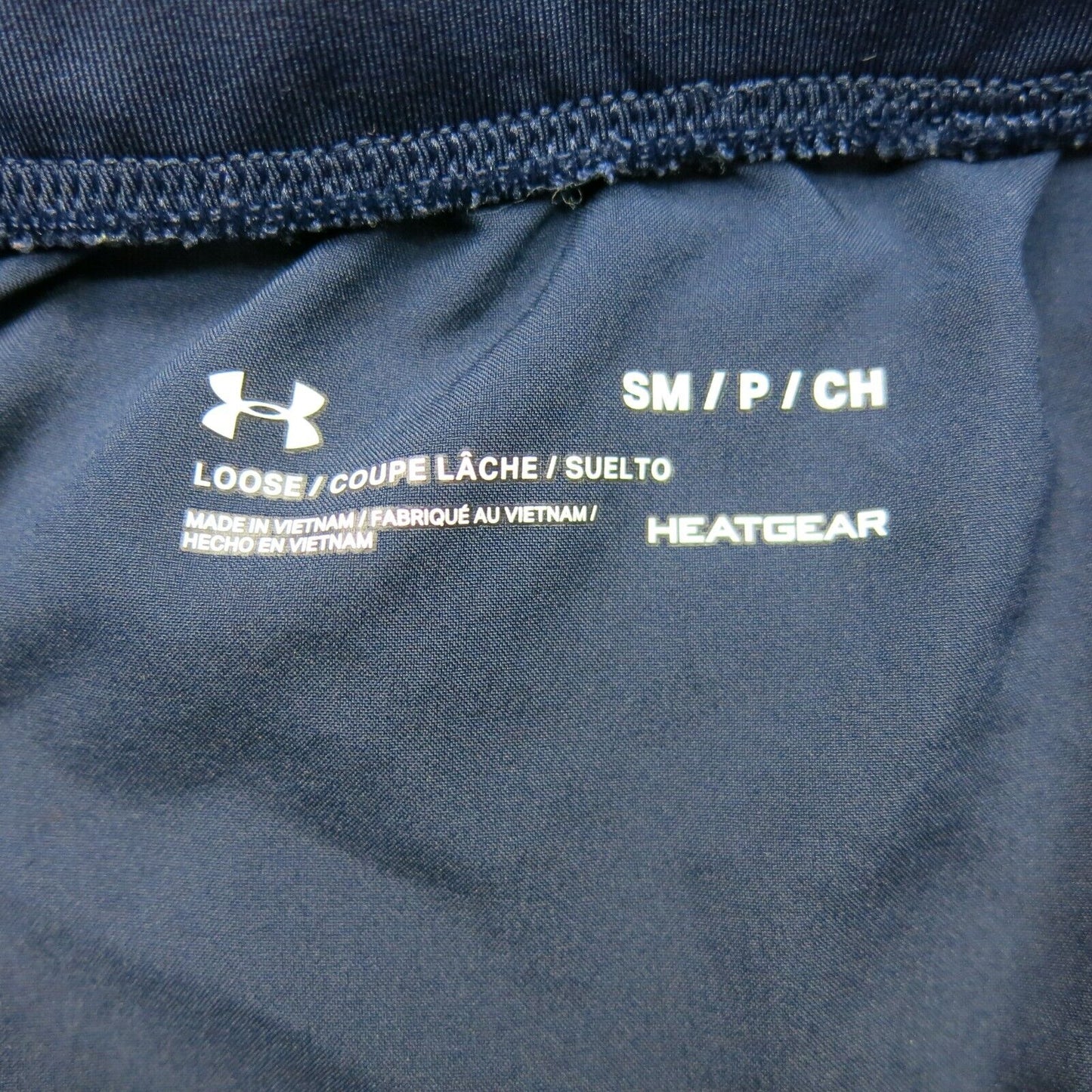 Under Armour Womens Activewear Shorts Heatgear Mid Rise Navy blue Size Small
