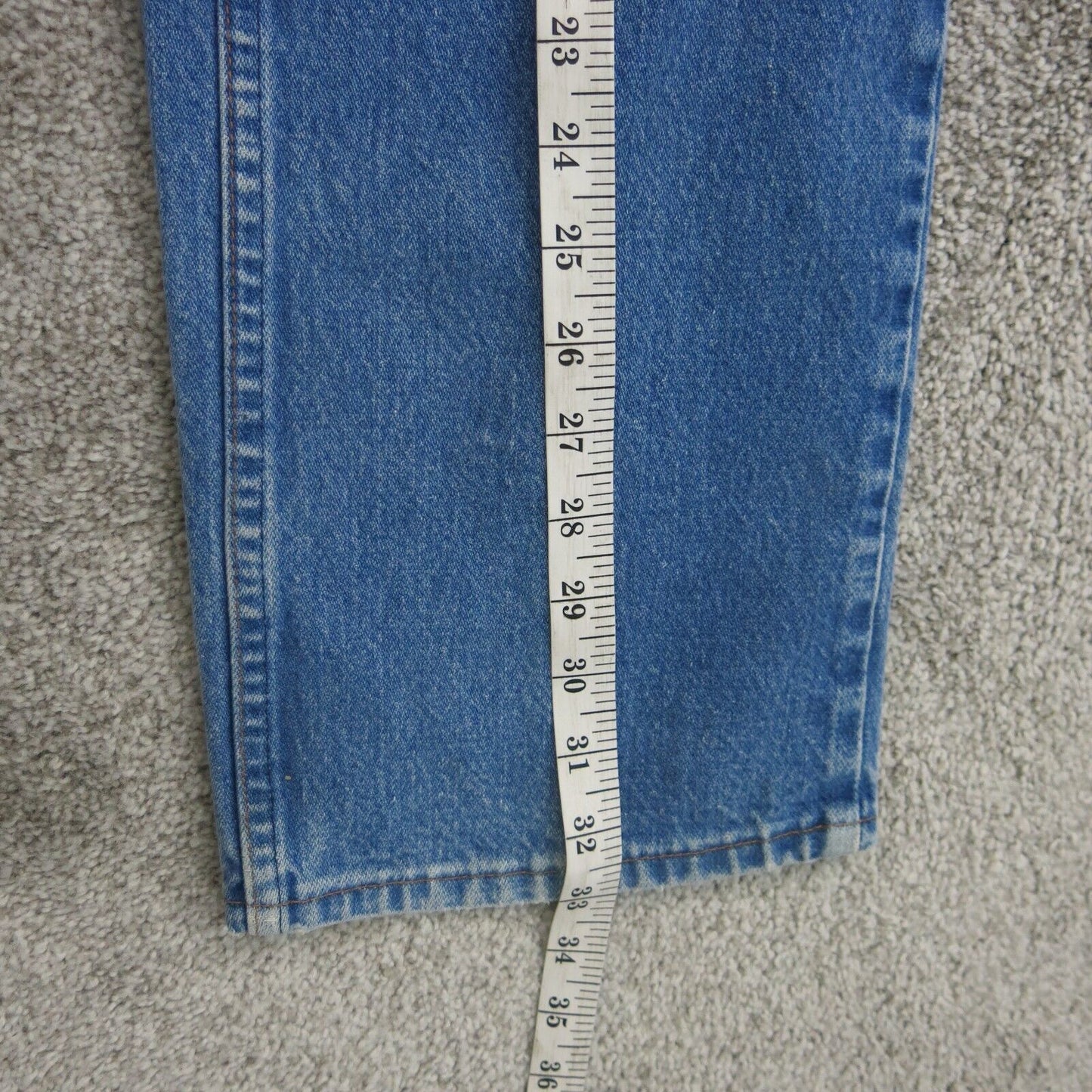 Wrangler Mens Regular Fit Straight Leg Jeans Denim Mid Rise Logo Blue Size 36