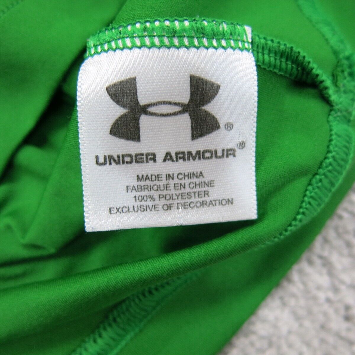 Under Armour Womens Hoodie Sweatshirt Fitted Heatgear Long Sleeve Green Size MD