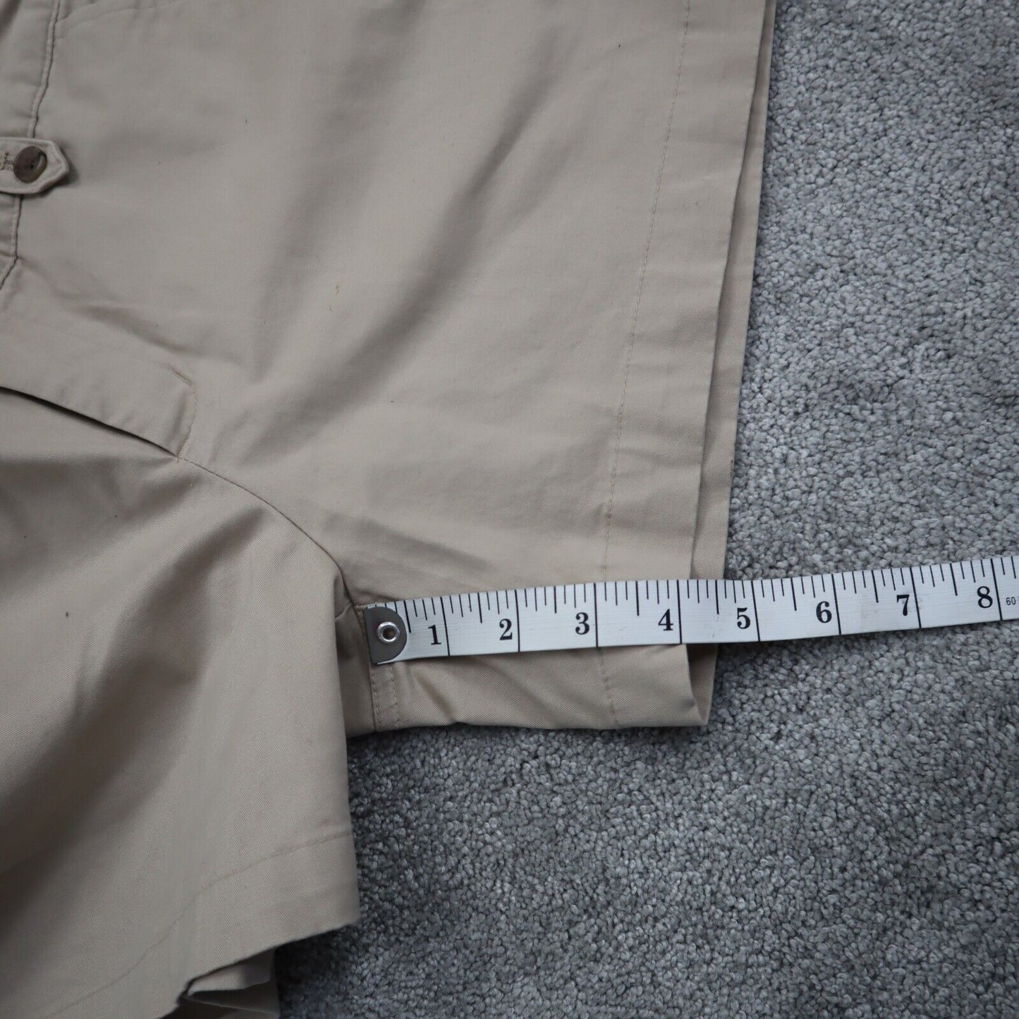 Banana Republic Womens Chino Shorts 100% Cotton Martin Fit Pockets Beige Size 4