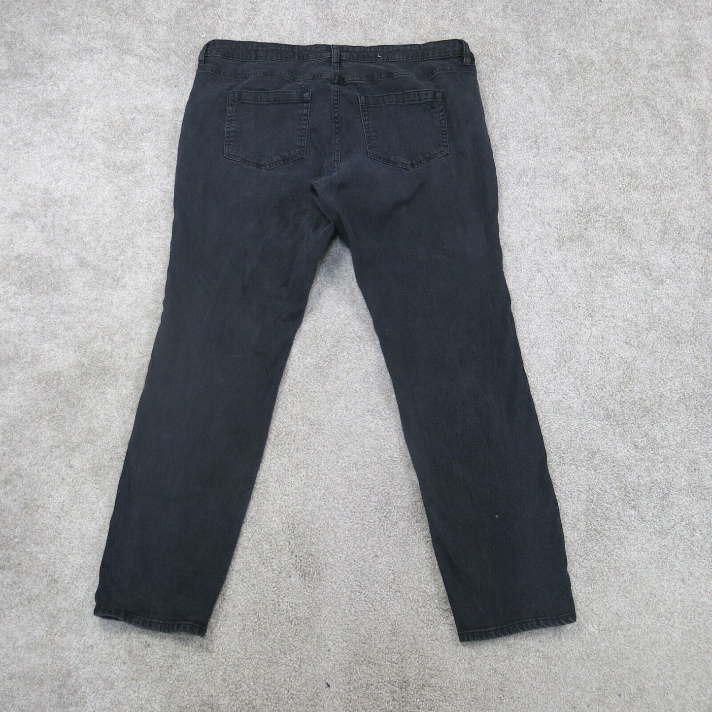 Vince Camuto Jeans Womens 18W Black Slim Straight Denim Stretch Casual Outdoors