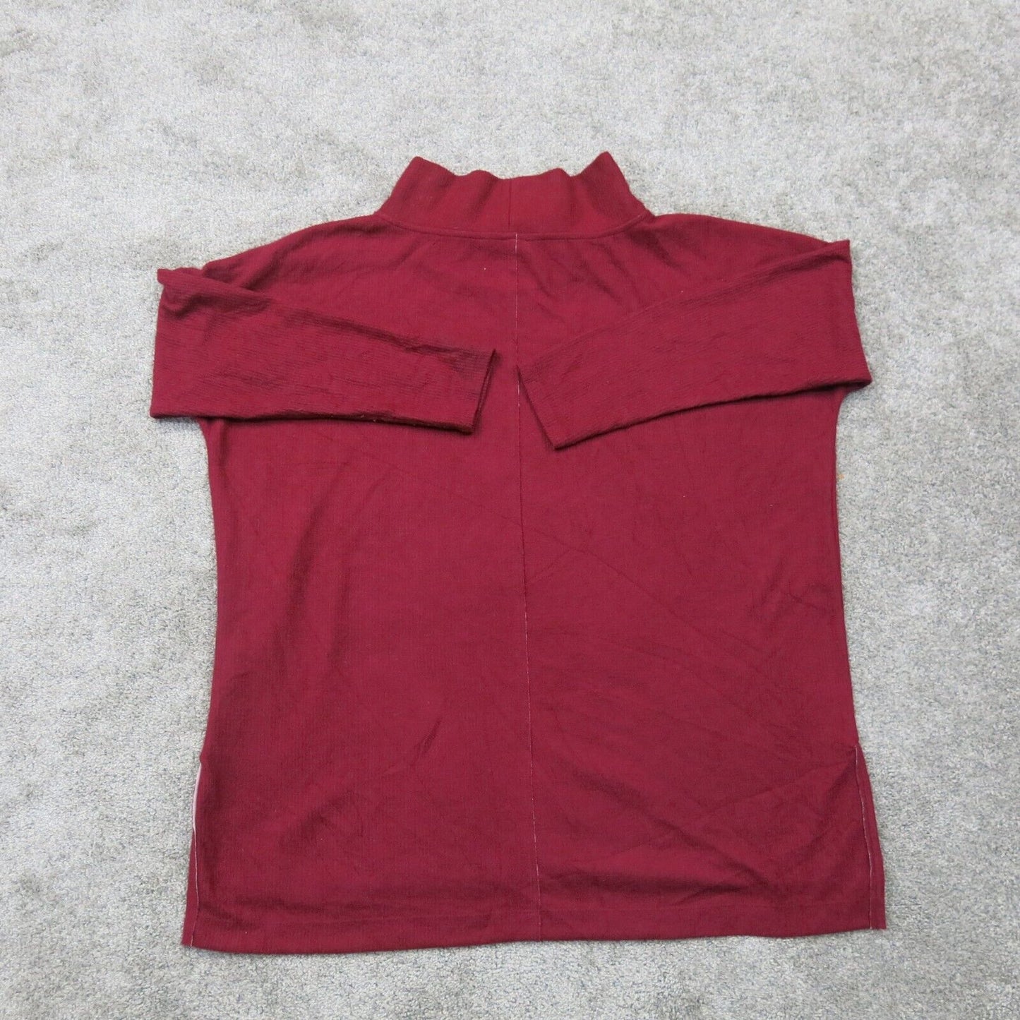 Anthropology Womens Pullover Shirt Jacket Long Sleeves Mock Neck Red Size Large