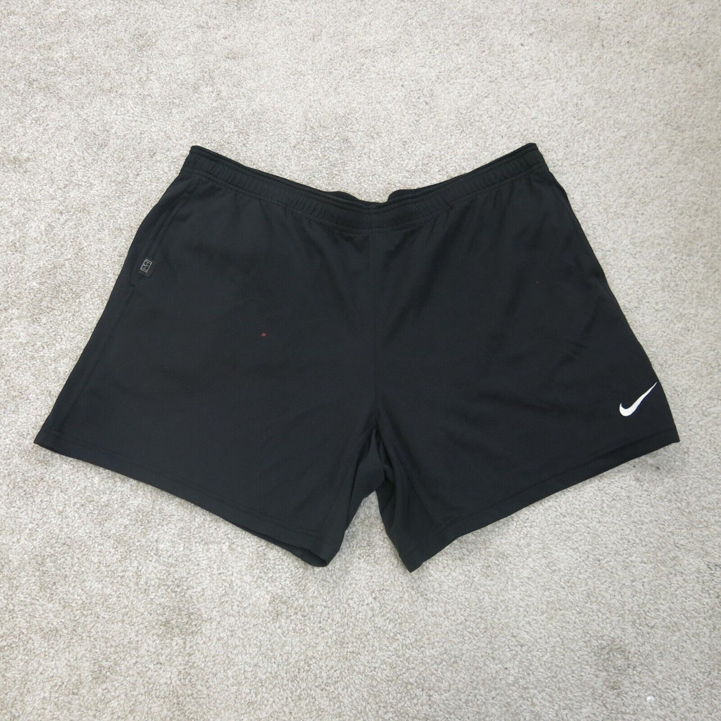 Nike Shorts Mens X Large Black Stretch Athletic Running & Jogging Dri Fit Logo
