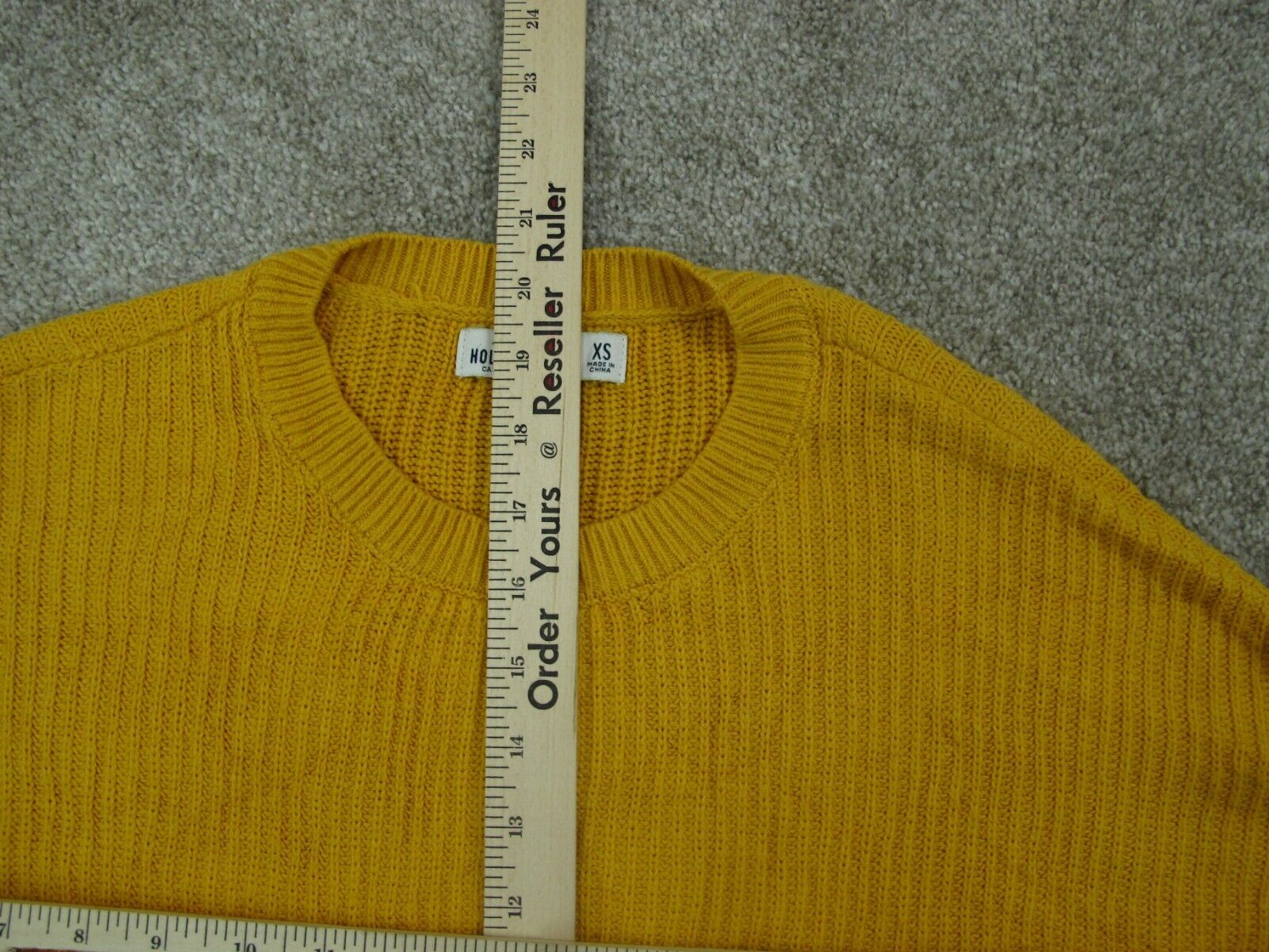 Yellow sweater cheap hollister