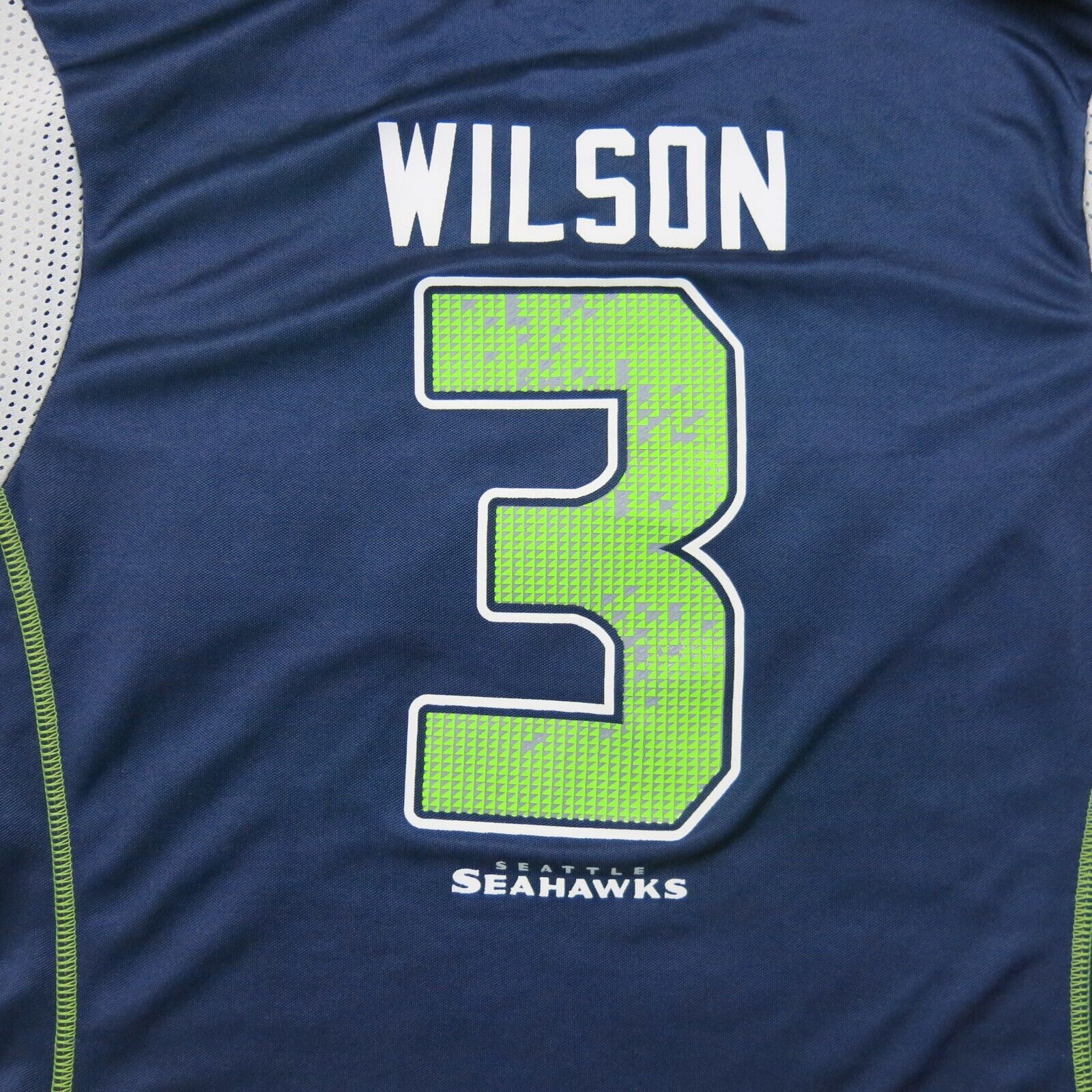 Majestic Womens SEAHAWKS #3 WLISON NFL Jersey Short Sleeves Navy Blue –  Goodfair