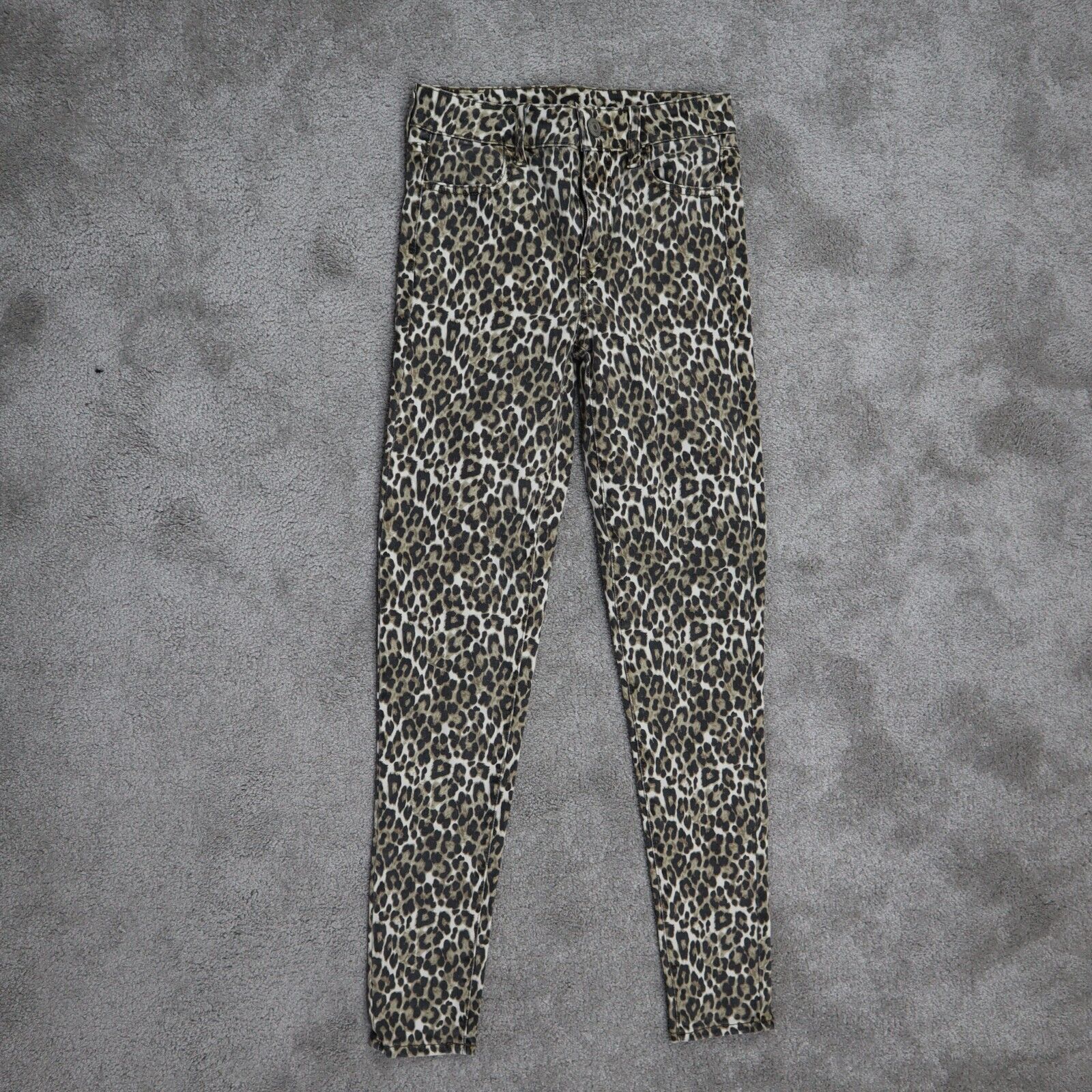 American Eagle Womens Skinny Leg Jeans Next Level Stretch Leopard Prin –  Goodfair