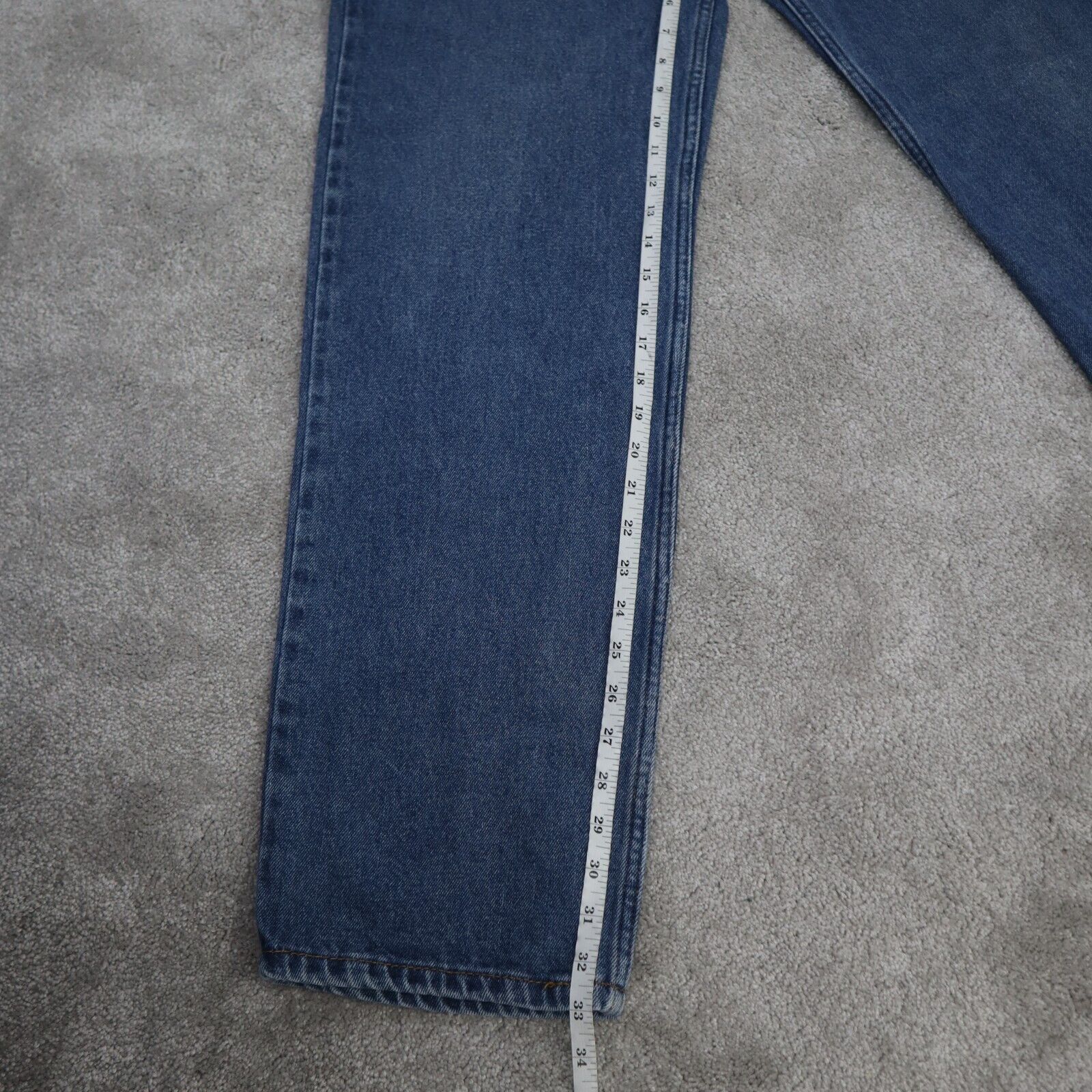 Levis 550 Denim Jeans Womens Size 34 Blue High Rise Relaxed Fit Tapere