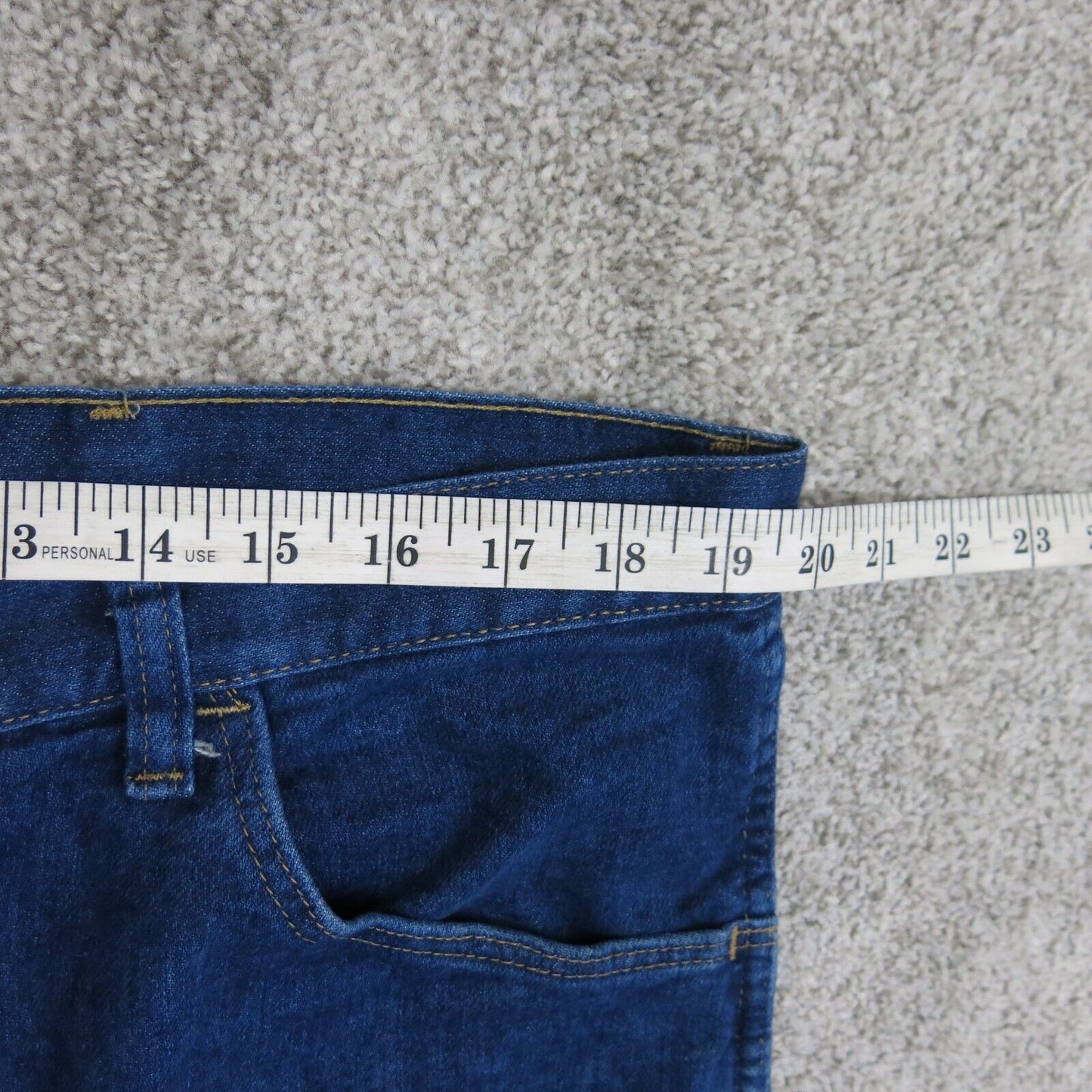 Wrangler Mens Regular Fit Straight Leg Denim Jeans Mid Rise Blue Size W40XL29