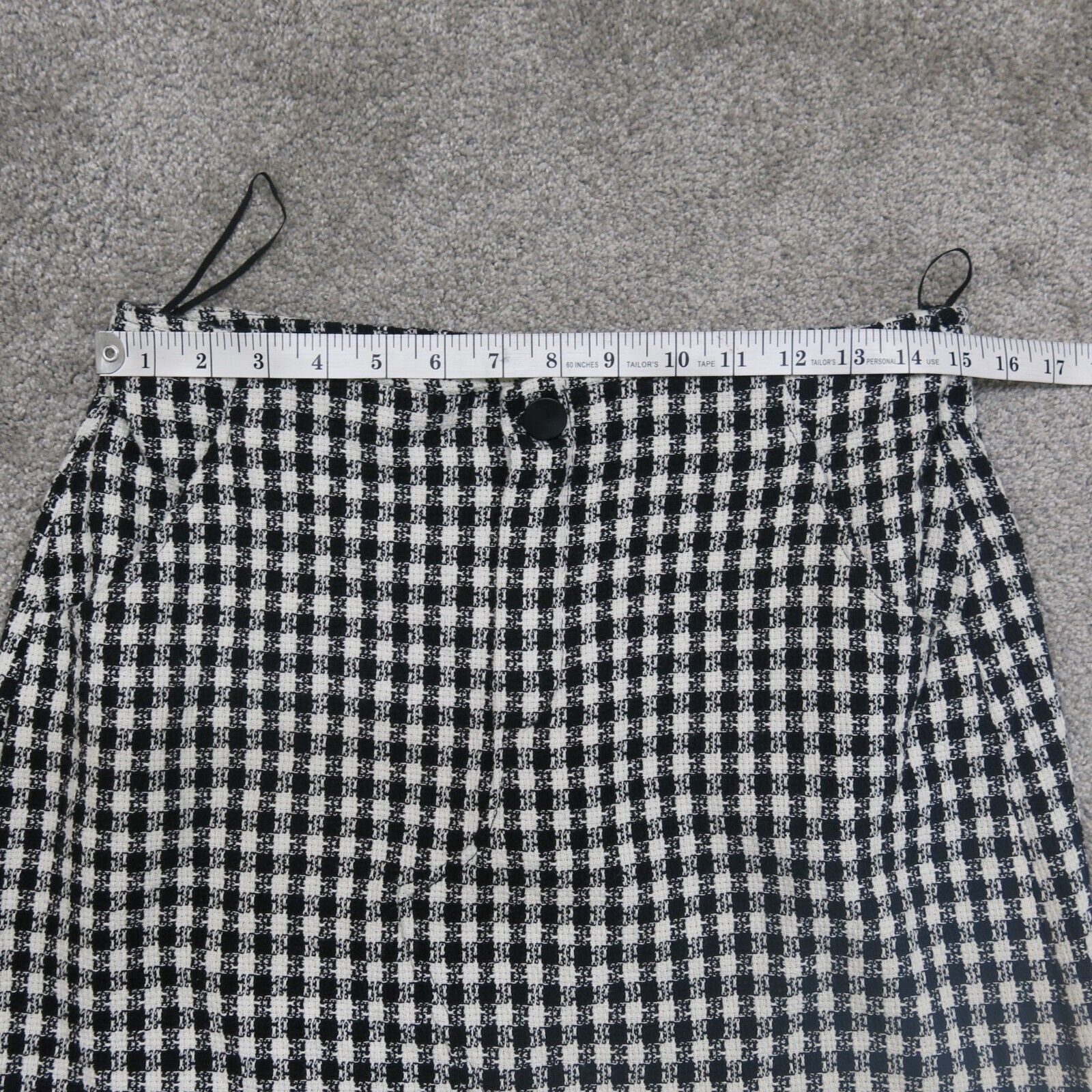 Black and white shop plaid skirt 60