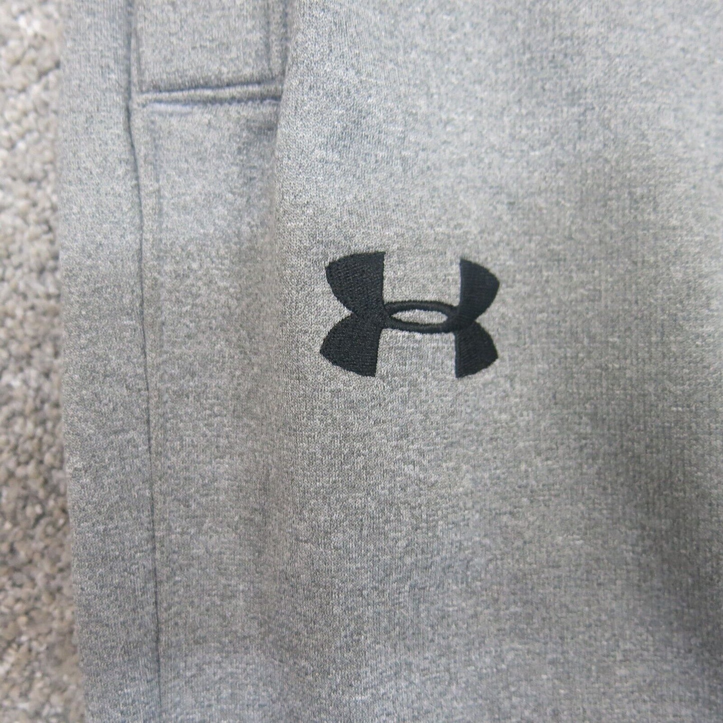Under Armour Mens Activewear Pants Terrapins Elastic Waist Logo Gray Size Medium