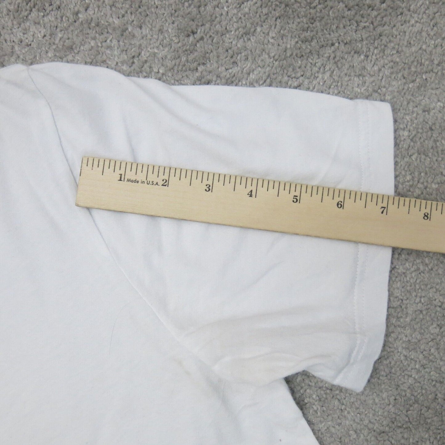 Tommy Hilfiger Mens Crew Neck T Shirt Short Sleeves 100% Cotton Off White SZ L/G
