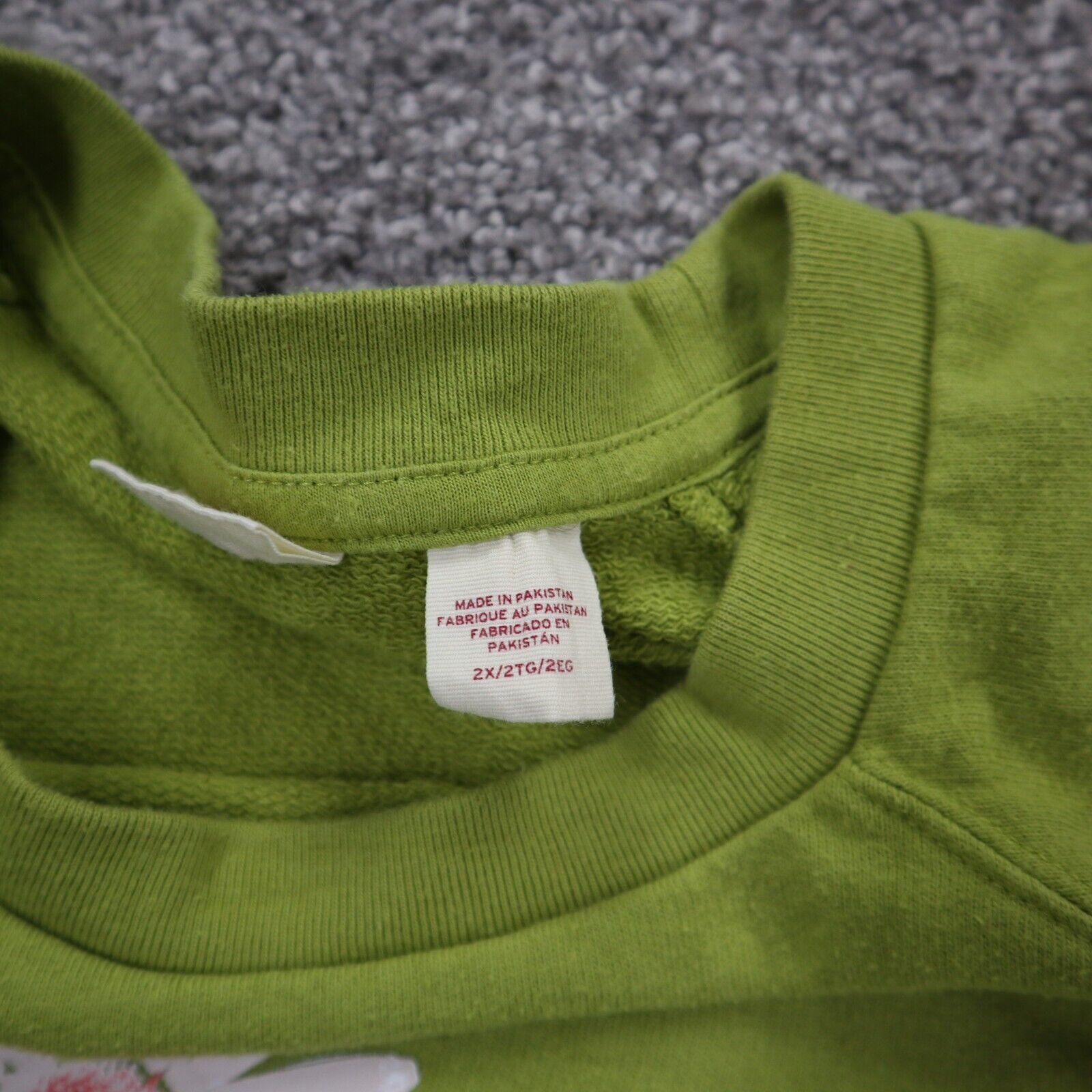 Levis Womens Sweatshirt Crew Neck Long Sleeves Graphic Print Green Siz –  Goodfair