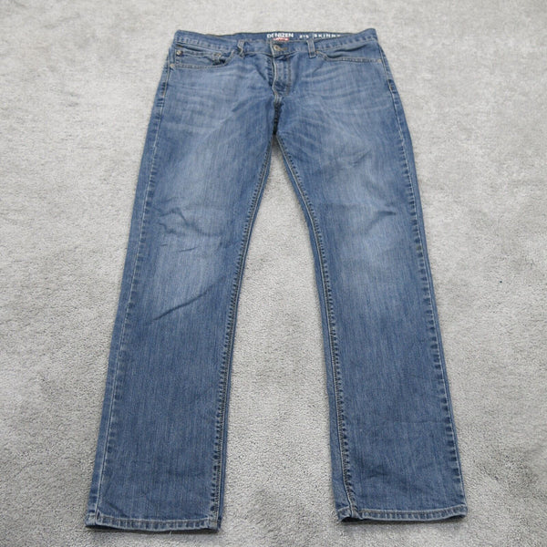 Denizen Levis 216 Mens Skinny Fit Leg Jeans Mid Rise Pockets Blue Size Goodfair