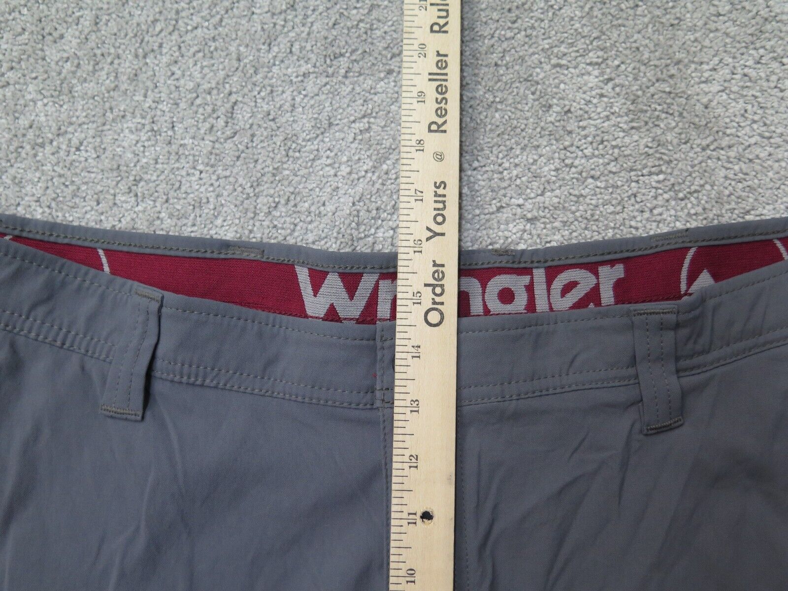 Wrangler Shorts Men 44 Gray High Rise NW9851G Chino Stretch