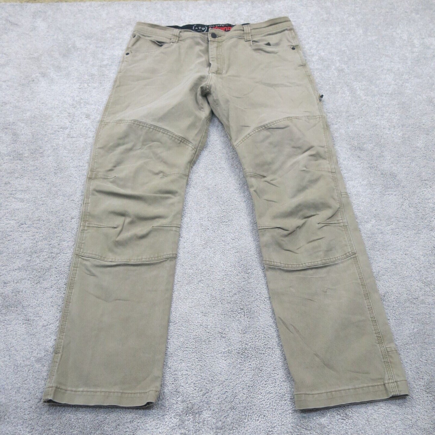 Wrangler Mens Straight Leg Denim Jeans 100% Cotton Mid Rise Khaki Size W38XL32