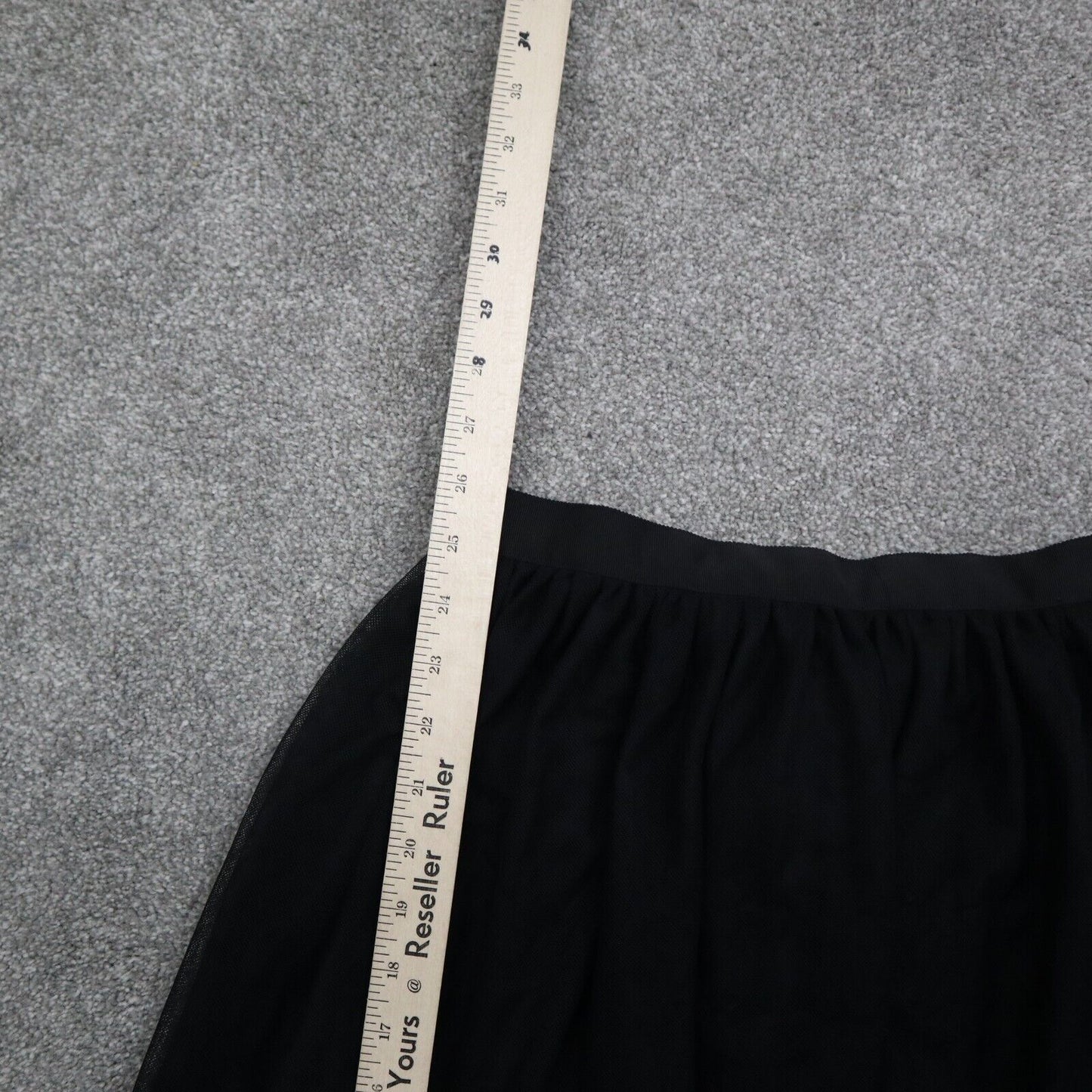 H&M Basic Womens Pleated A Line Midi Skirt Elastic Waist Black Size 4