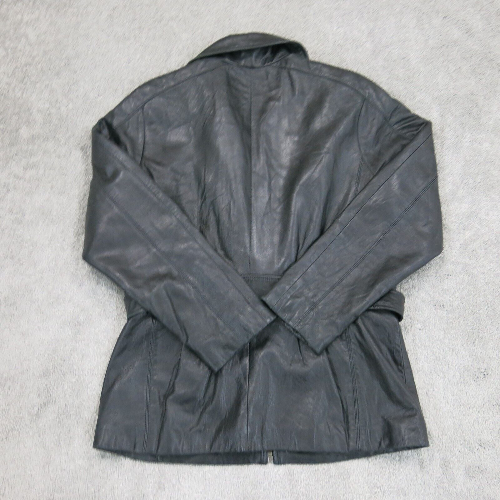 Kenneth cole black leather on sale jacket