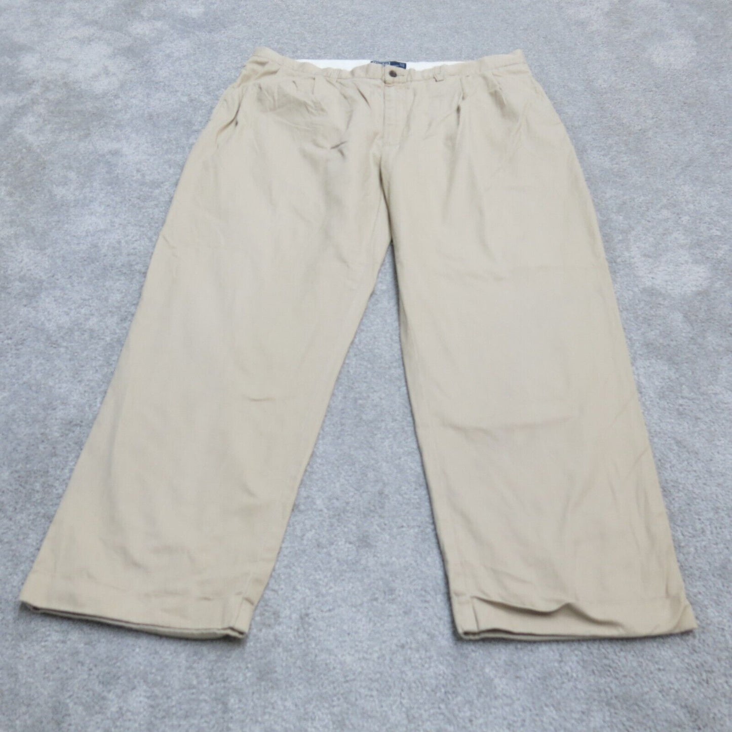 Polo By Ralph Lauren Mens Hammond Pant High Rise 100% Cotton Beige Size W40XL32