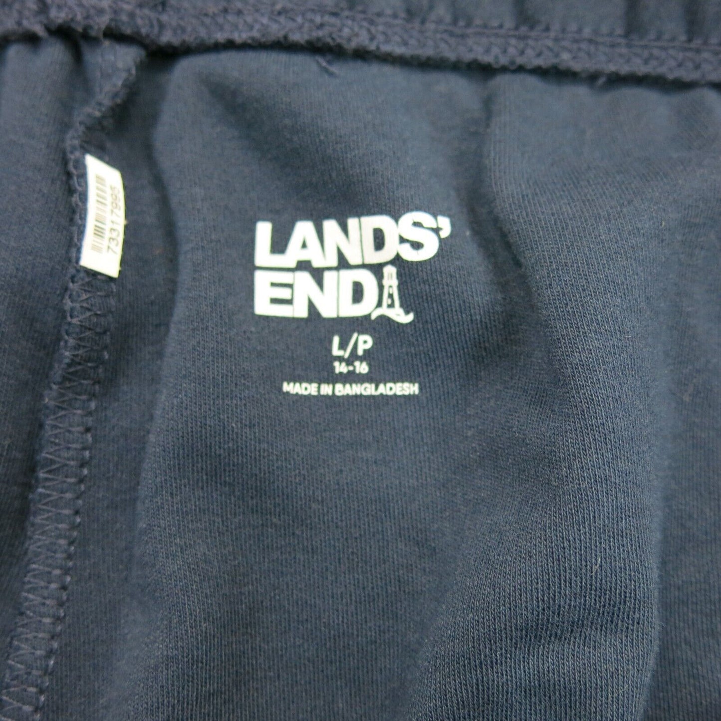 Lands End Womens Activewear Pant Elastic Waist Pull On Mid Rise