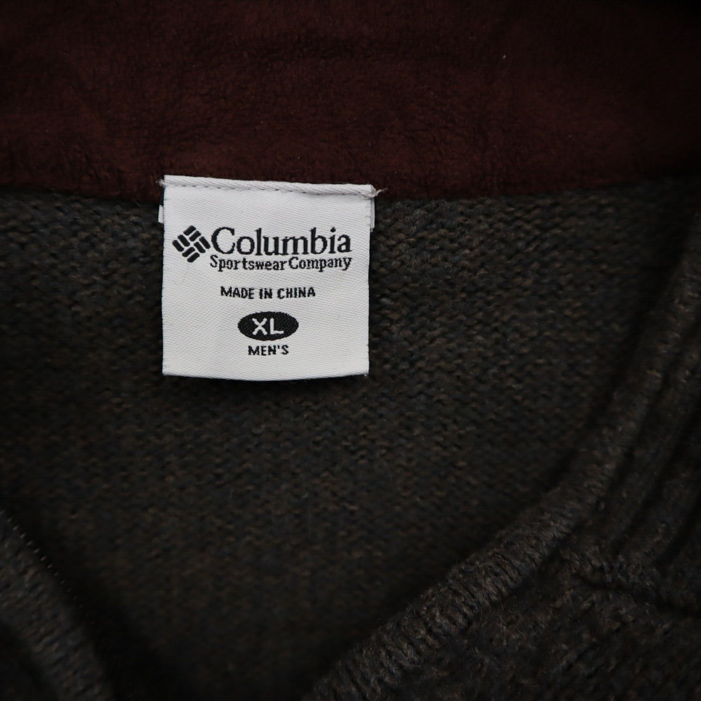 Columbia Mens 3/4 Zip Up Sweatshirt Jacket Casual Long Sleeves  Gray Size XL