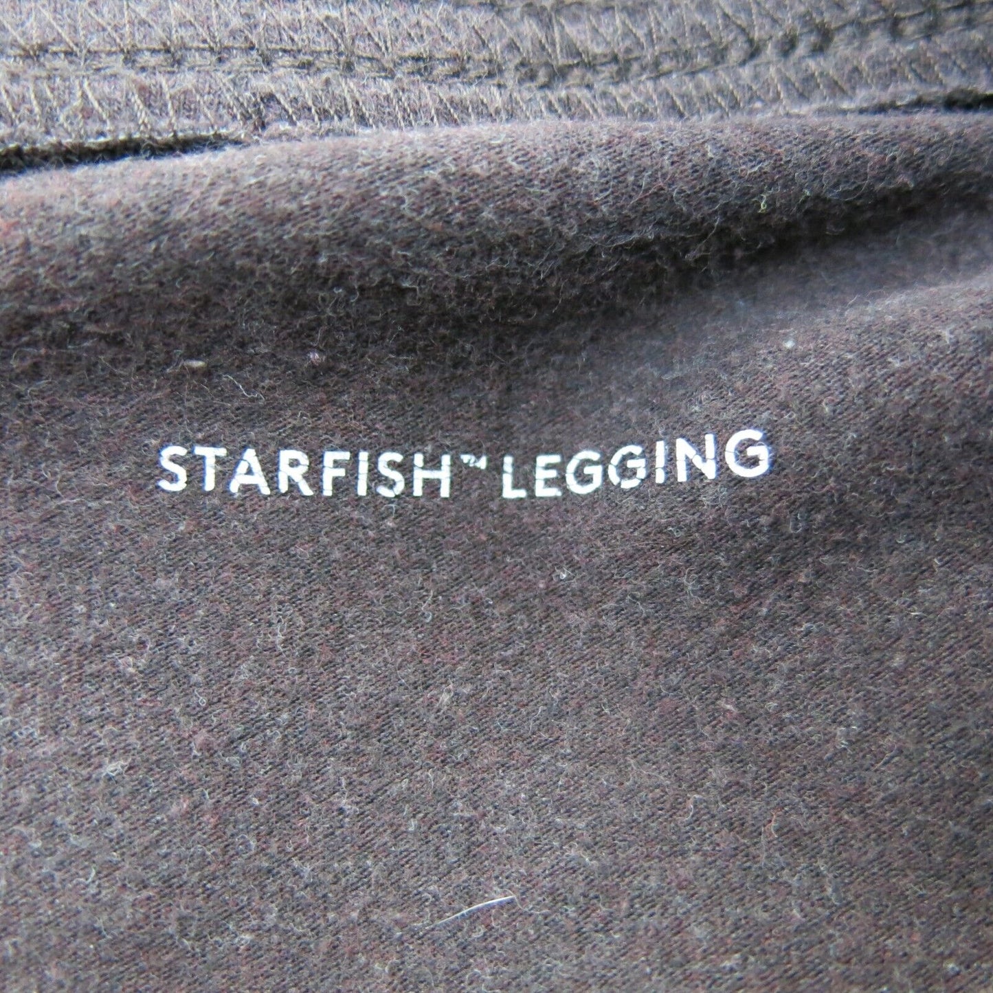 Lands End Womens Starfish Legging Ultra Low Rise Cotton Dark Brown Size XS/P