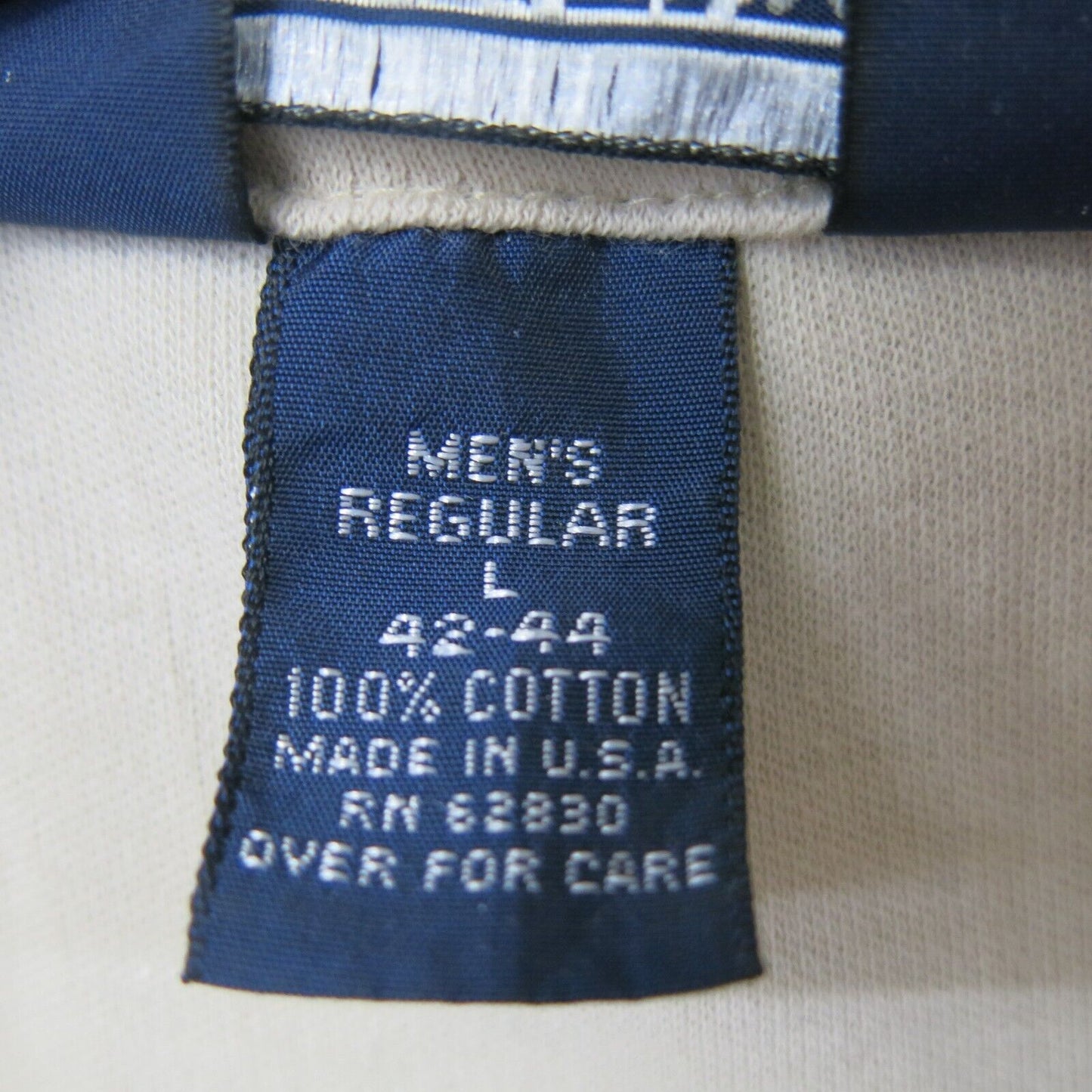 Lands End Mens Polo Shirt 100%Cotton Short Sleeve Side Slit Beige Size Large