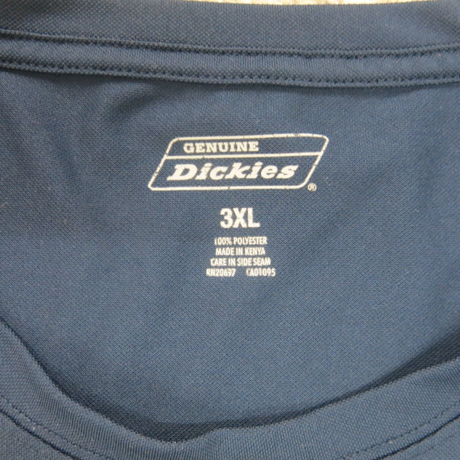 genuine dickies 100 polyester pocket tee