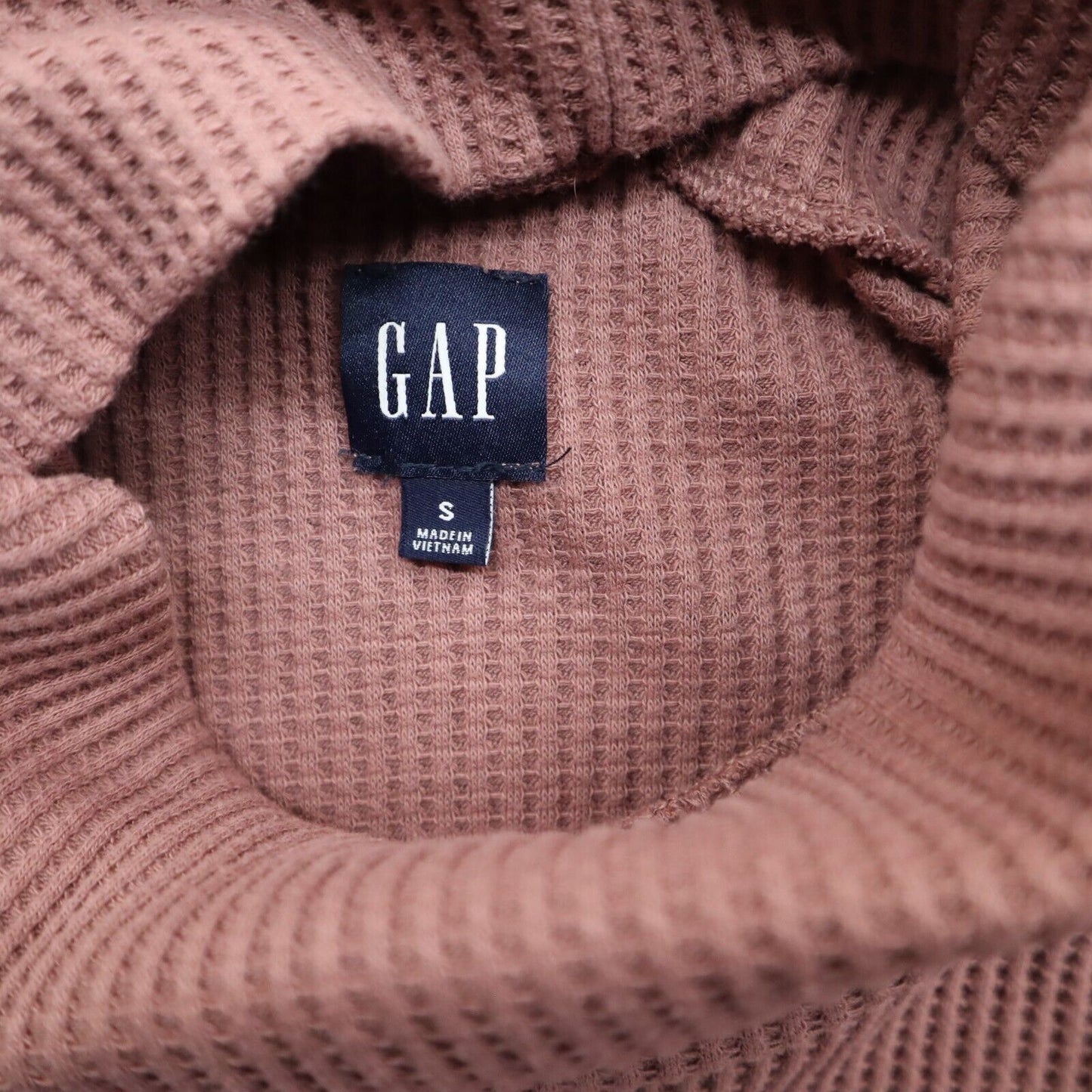 GAP Womens Turtleneck Knitted Pullover Sweater Long Sleeves Tan Size Small