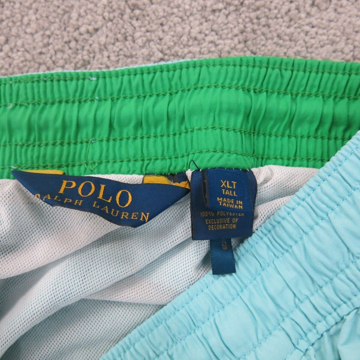 Polo by Ralph Lauren Activewear Athletic Shorts High Rise Aqua Blue Si Goodfair