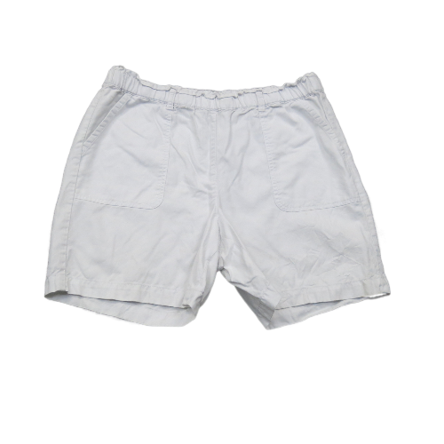 Talbots Womens Chino Shorts Mid Rise Flat Front Pockets White Size Medium