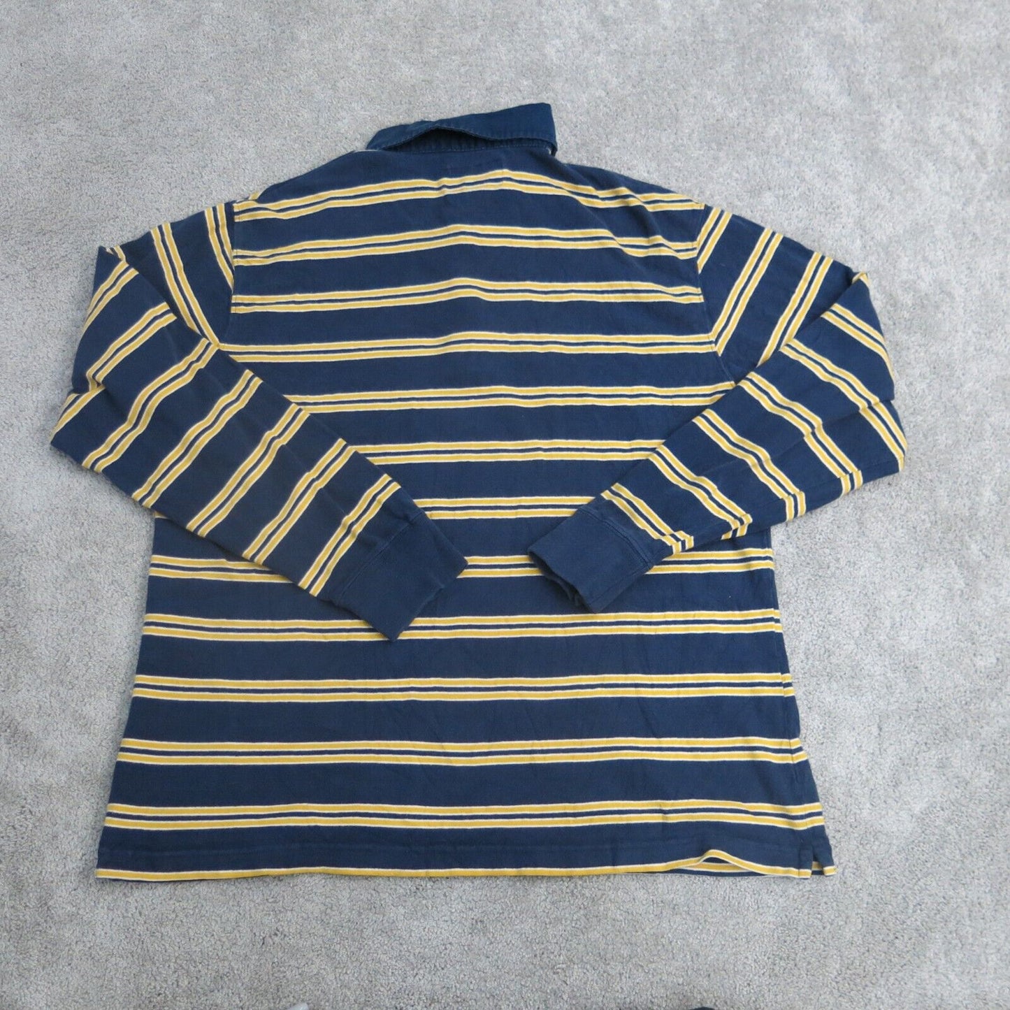 american eagle yellow striped shirt