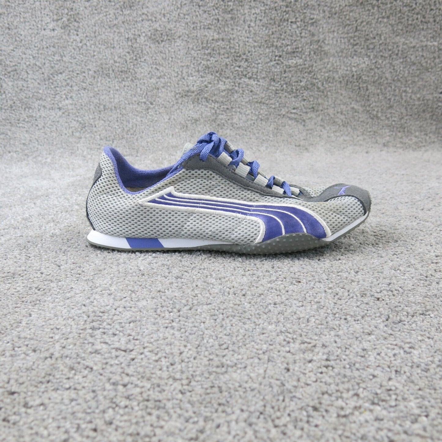 PUMA Women Athletic Shoes Gray Purple Low Top Running Sneaker Size US 37.5