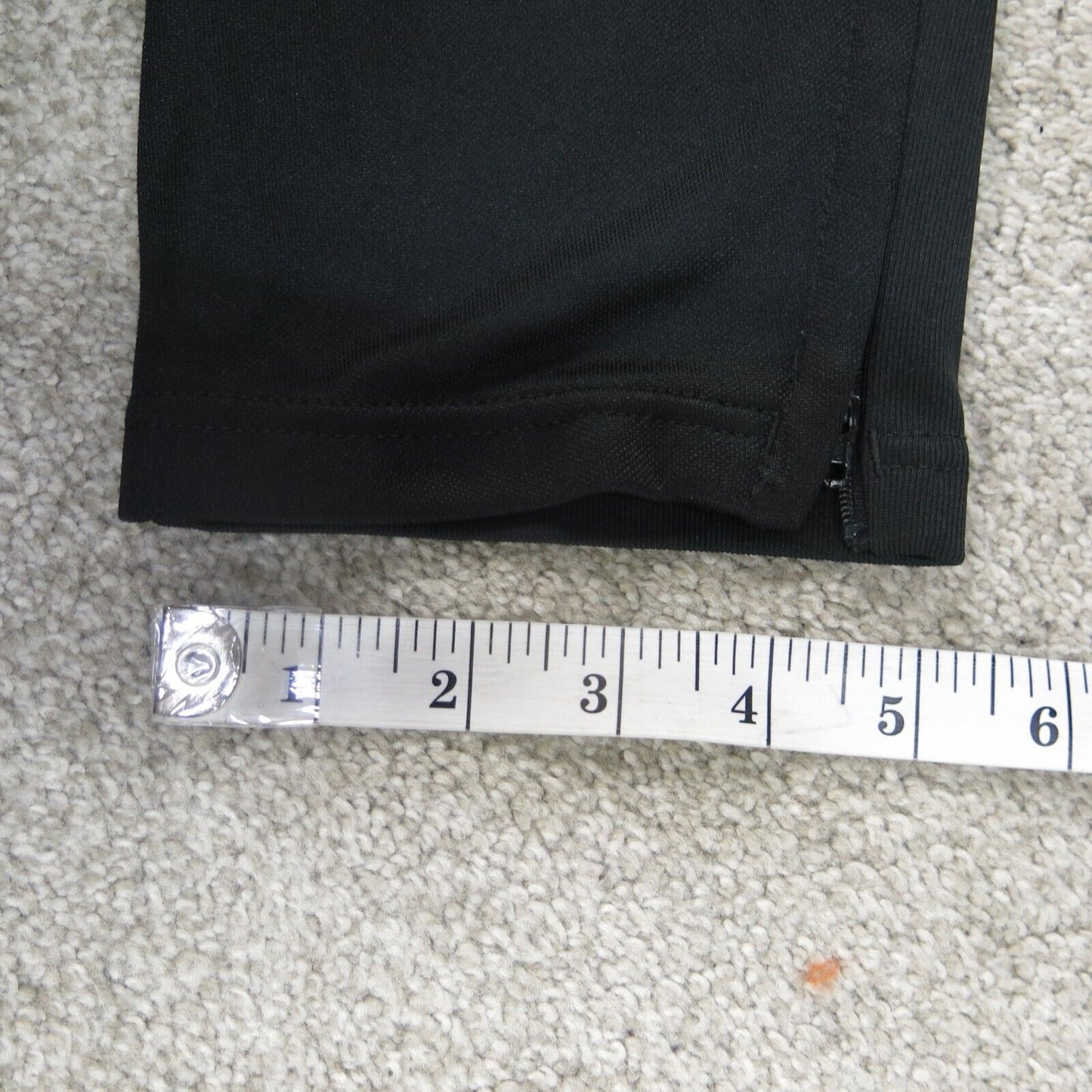 Adidas Pants Men Large Black Activewear Track Pants Elastic Waist 3 Stripes Logo