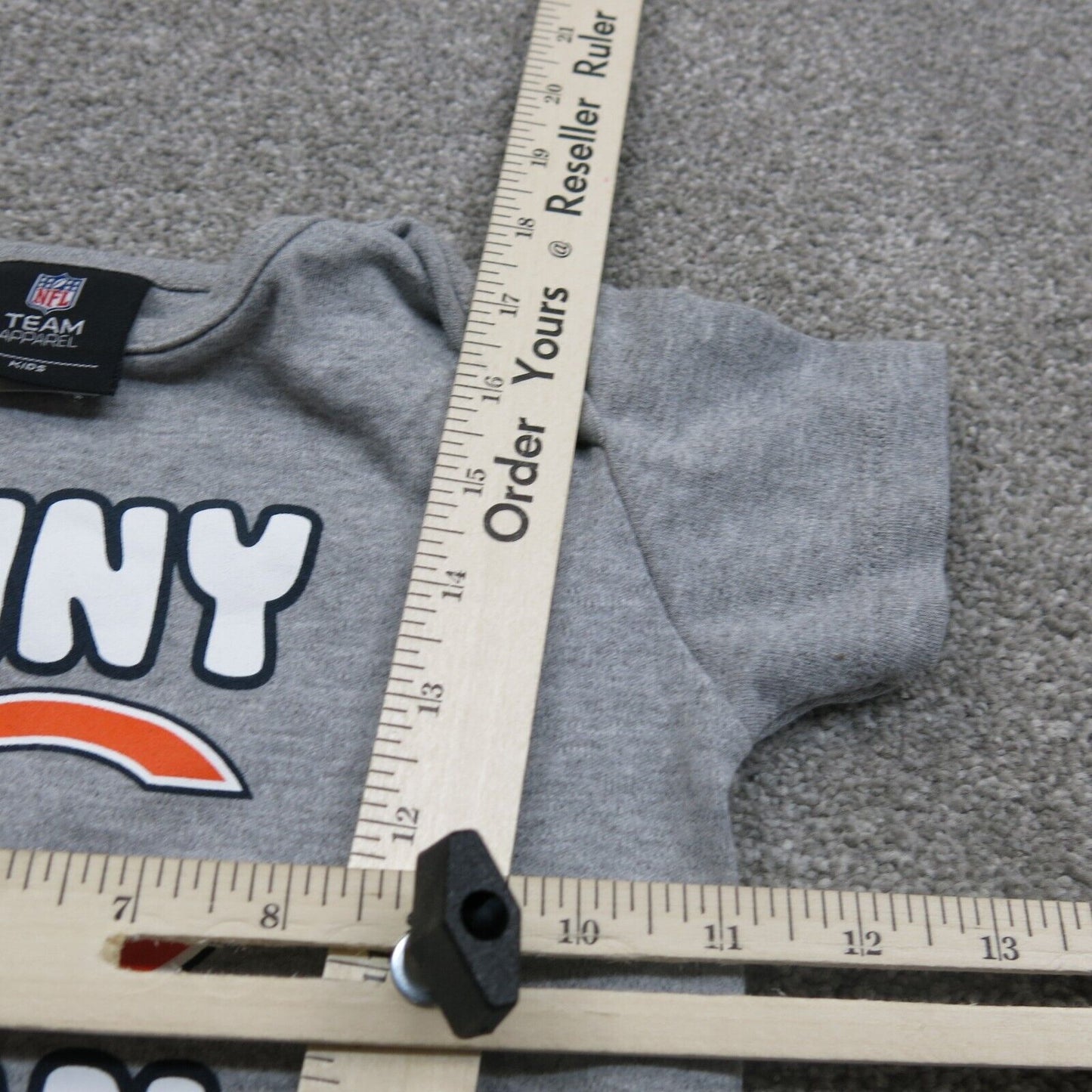 NFL Team Apparel Toddler Baby Suit kids Boys Size 2 Years Gray One Piece Suit