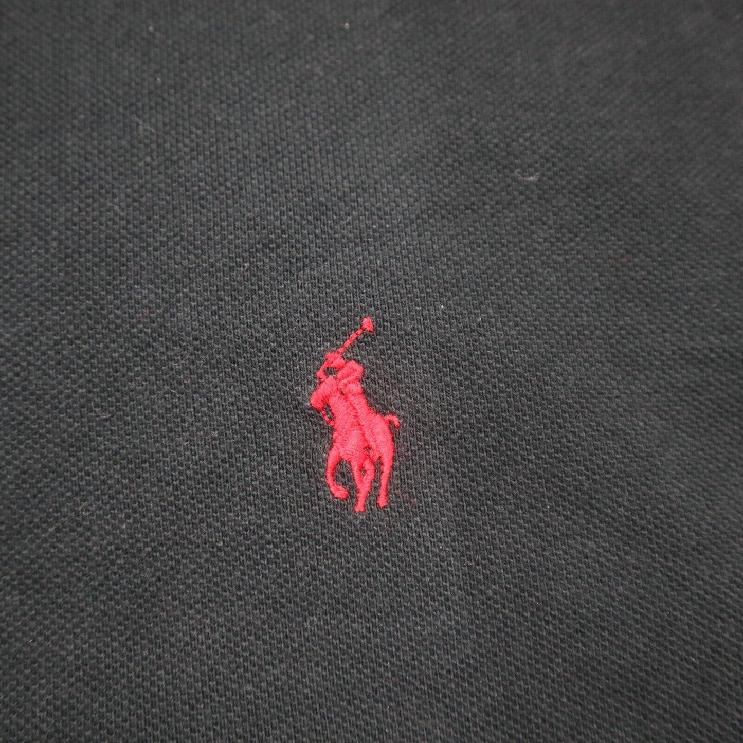 Polo Ralph Lauren Mens Polo Shirt Short Sleeve 100% Cotton Black Size X-Large