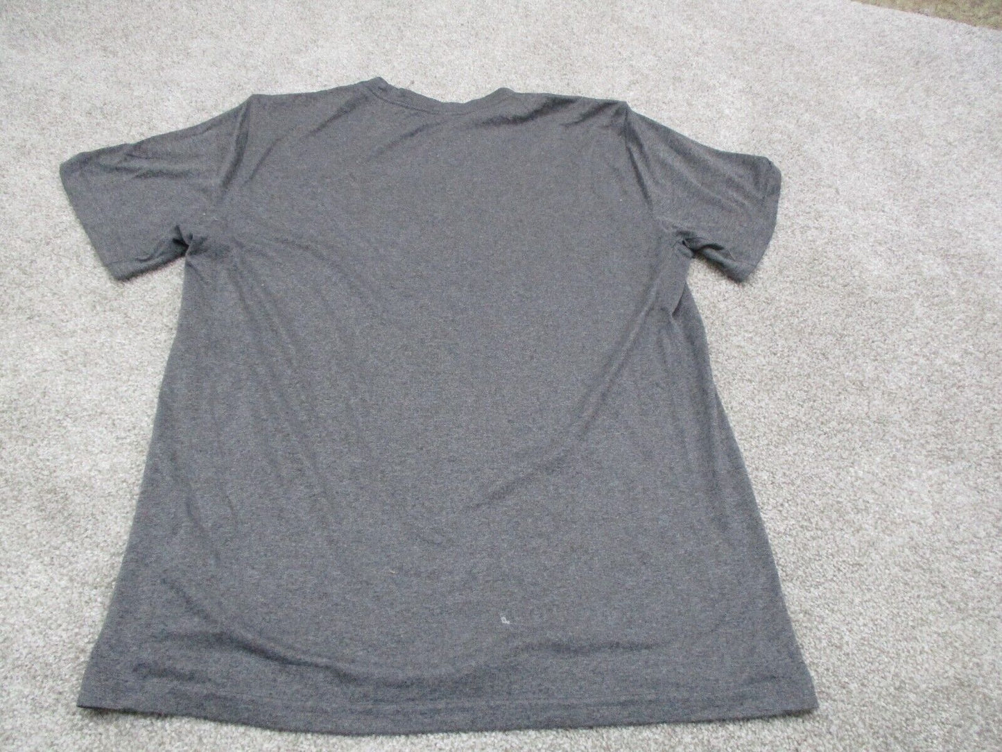Nike Dri Fit Athletics T-Shirt Boys Medium Gray Short Sleeves Sports Logo Shirt