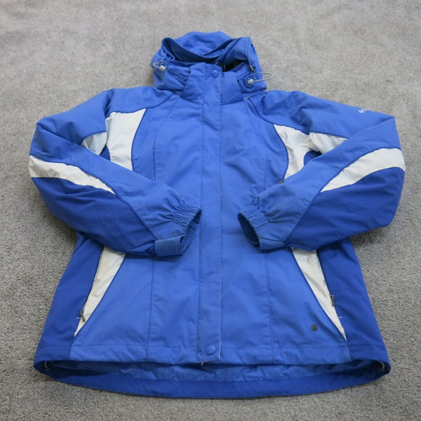 Columbia Vertex Jacket Womens M Blue Outdoors Core Interchange Hooded Goodfair