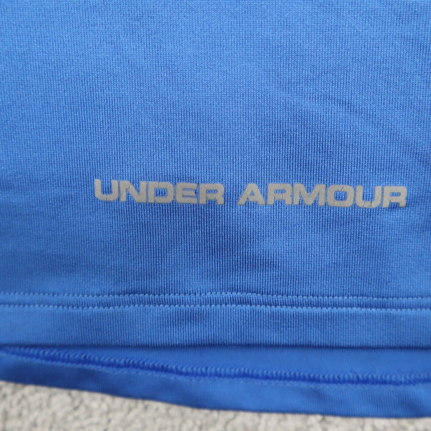 Under Armour Women Tank Top Pull Over Sleeveless Sports Logo Blue Size Medium