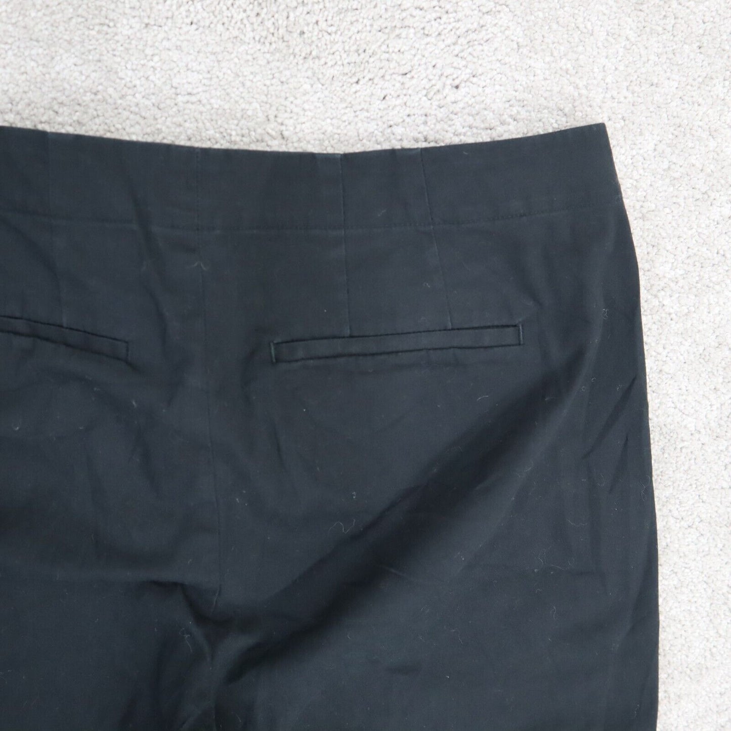 J.Jill Womens Dress Pant Slim Straight Mid Rise Flat Front Pockets Black Size 10