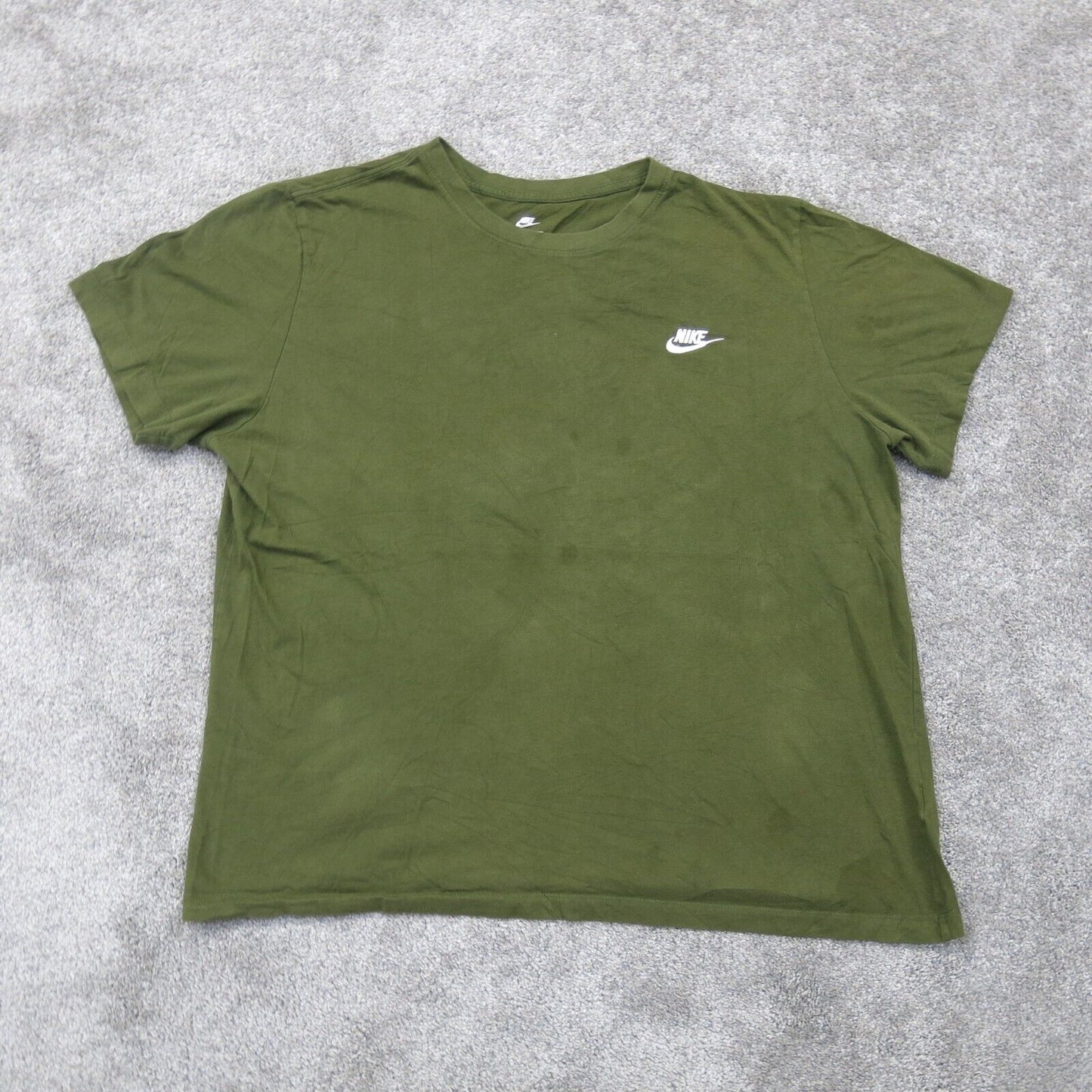 Nike Mens Pullover T-Shirt Casual Short Sleeves Crew Neck Green Size XL