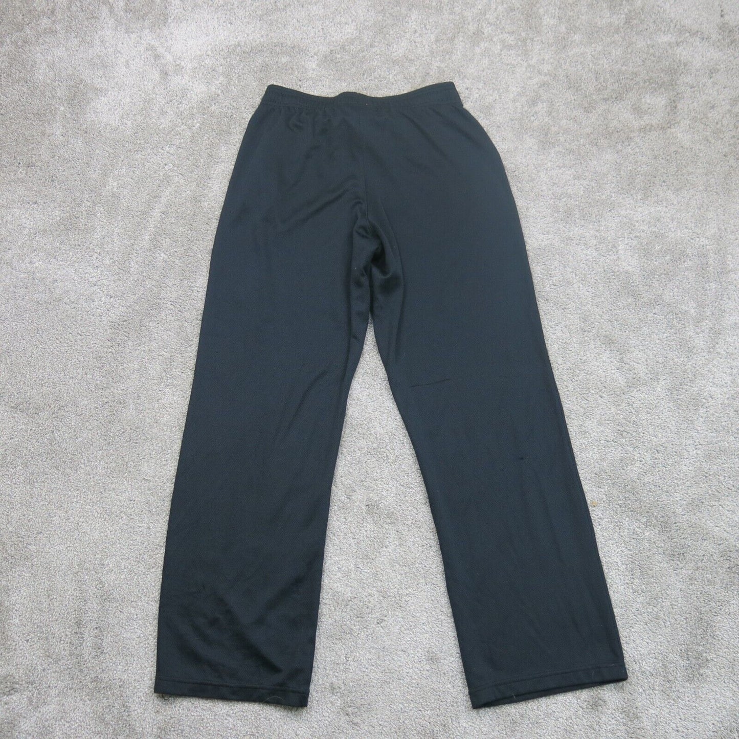 Under Armour Mens Activewear Track Pants Running Drawstring Waist Black Size MD